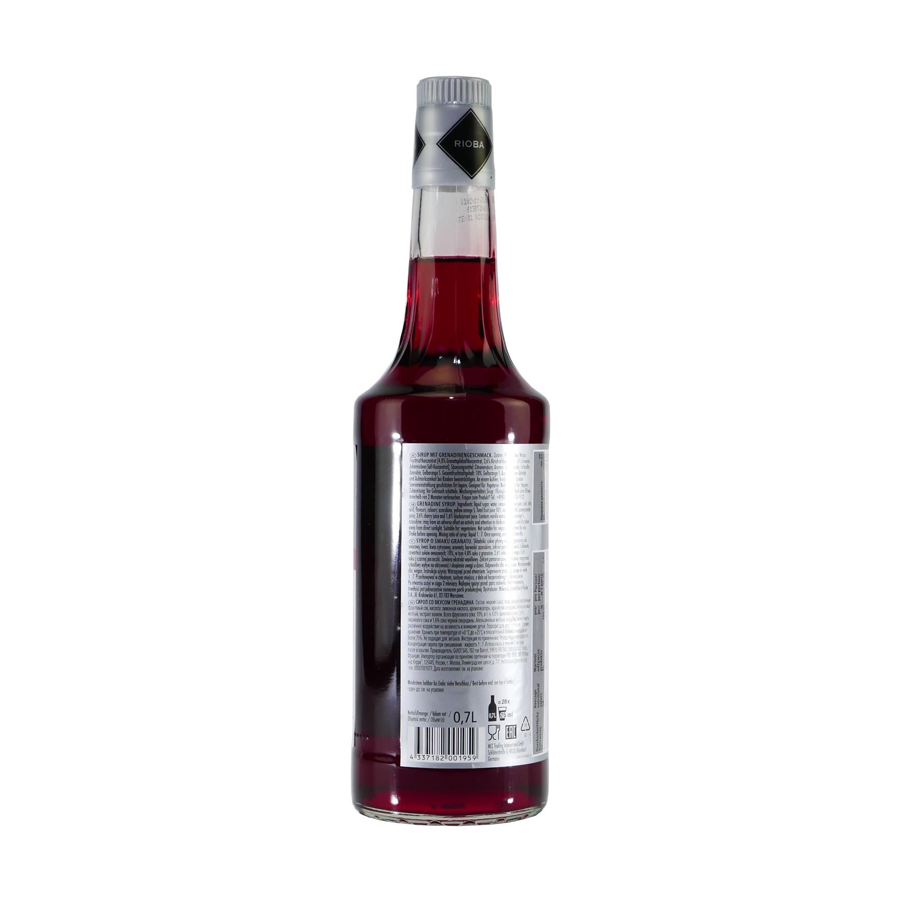Rioba Grenadine (Granatapfel) Bar-Syrup (6x0,7L)