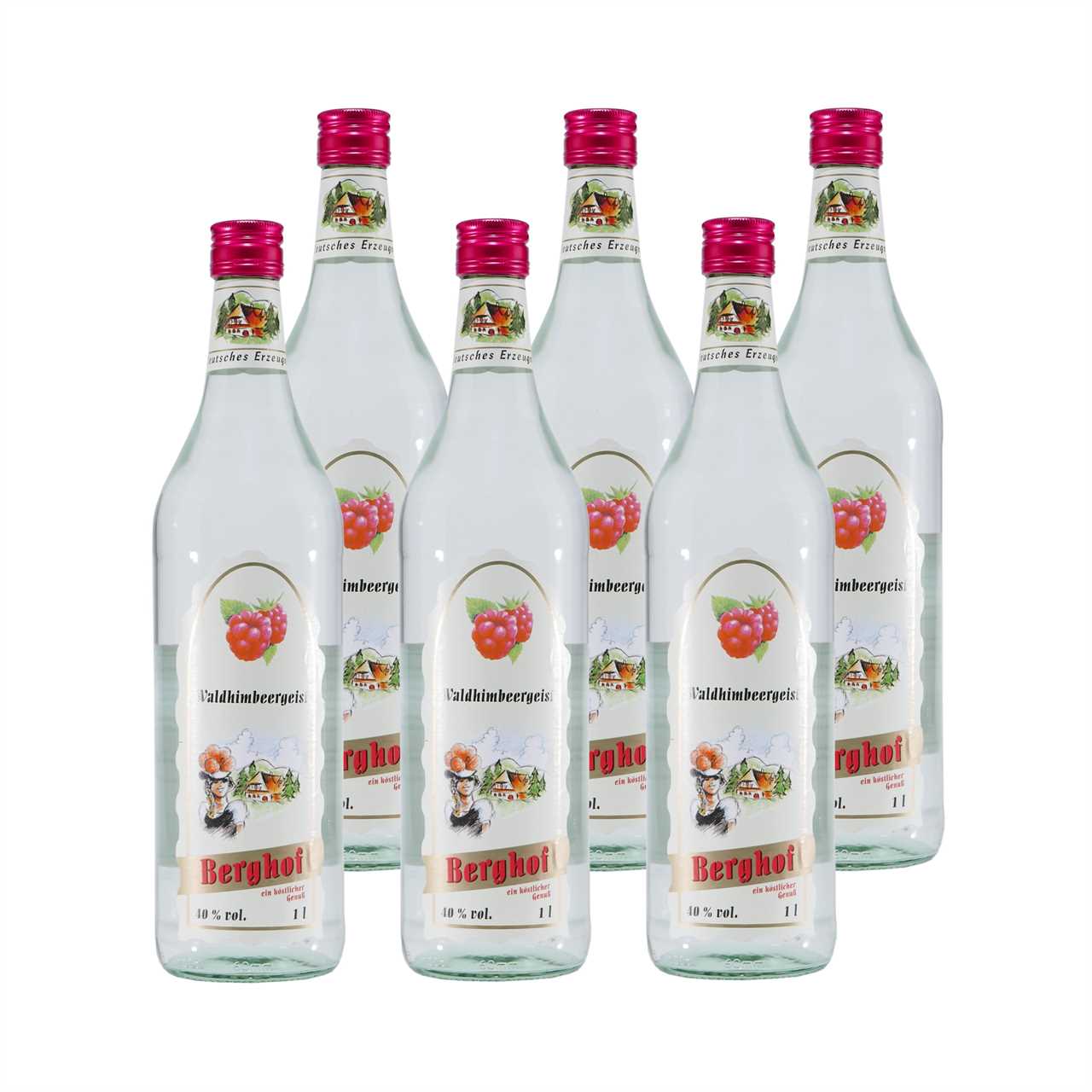 Berghof Waldhimbeergeist (6 x 1,0L)