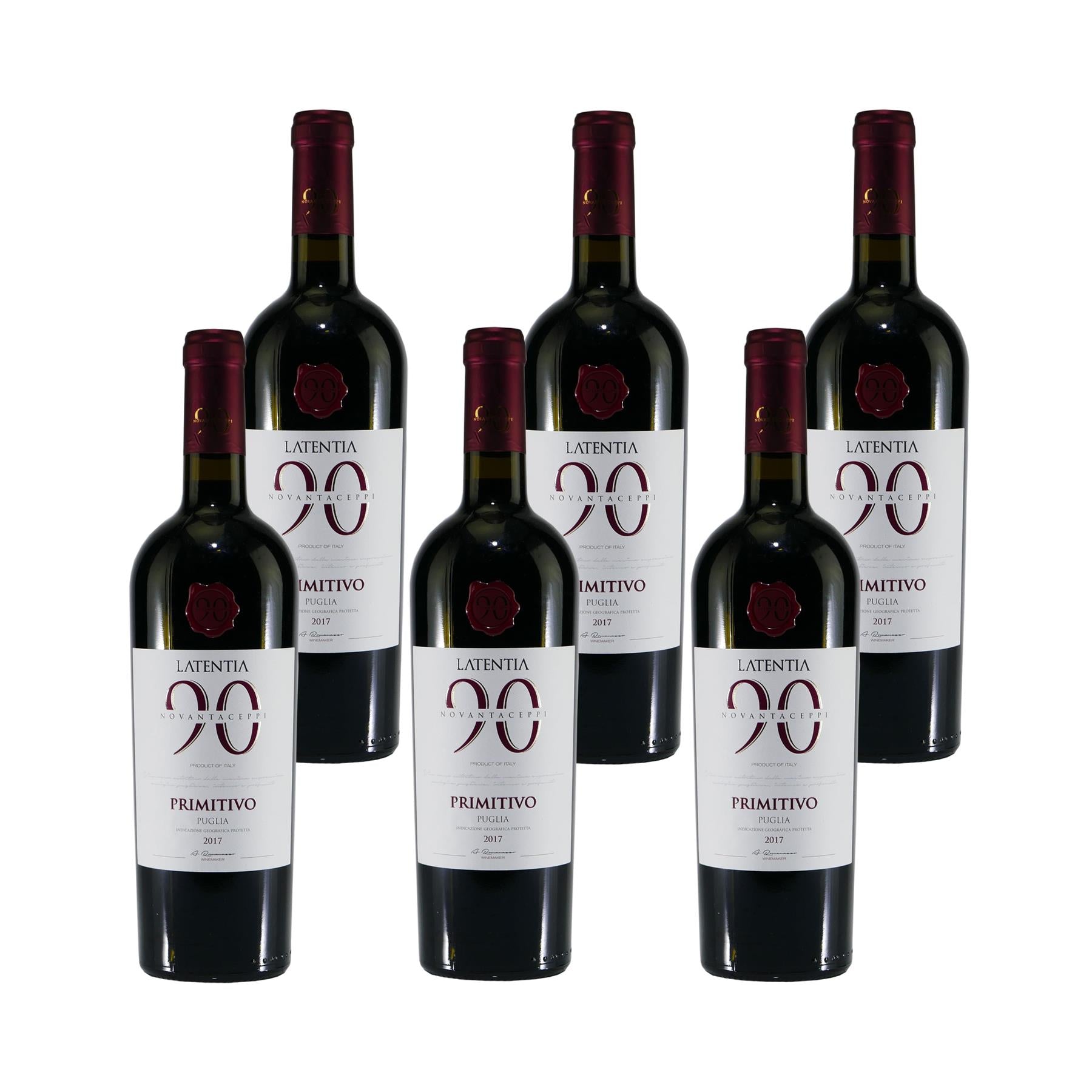 Latentia Novantaceppi Primitivo IGT -halbtrocken- (6 x 0,75L)