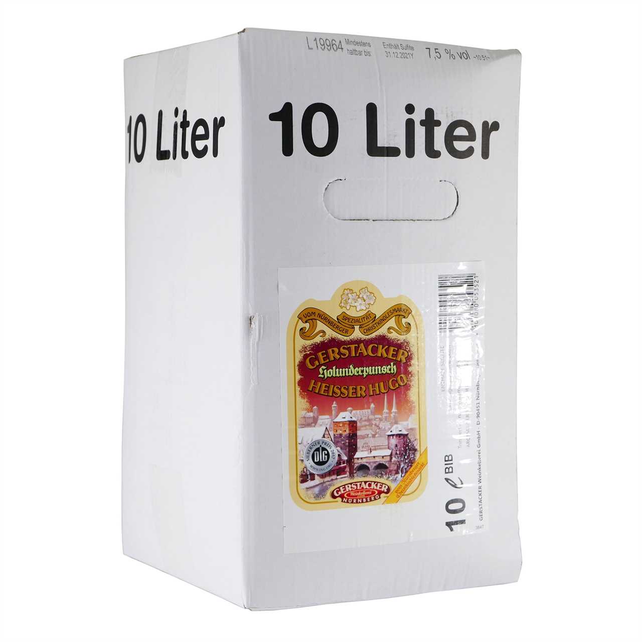 Gerstacker Holunderpunsch "Heißer Hugo" 10L BIB