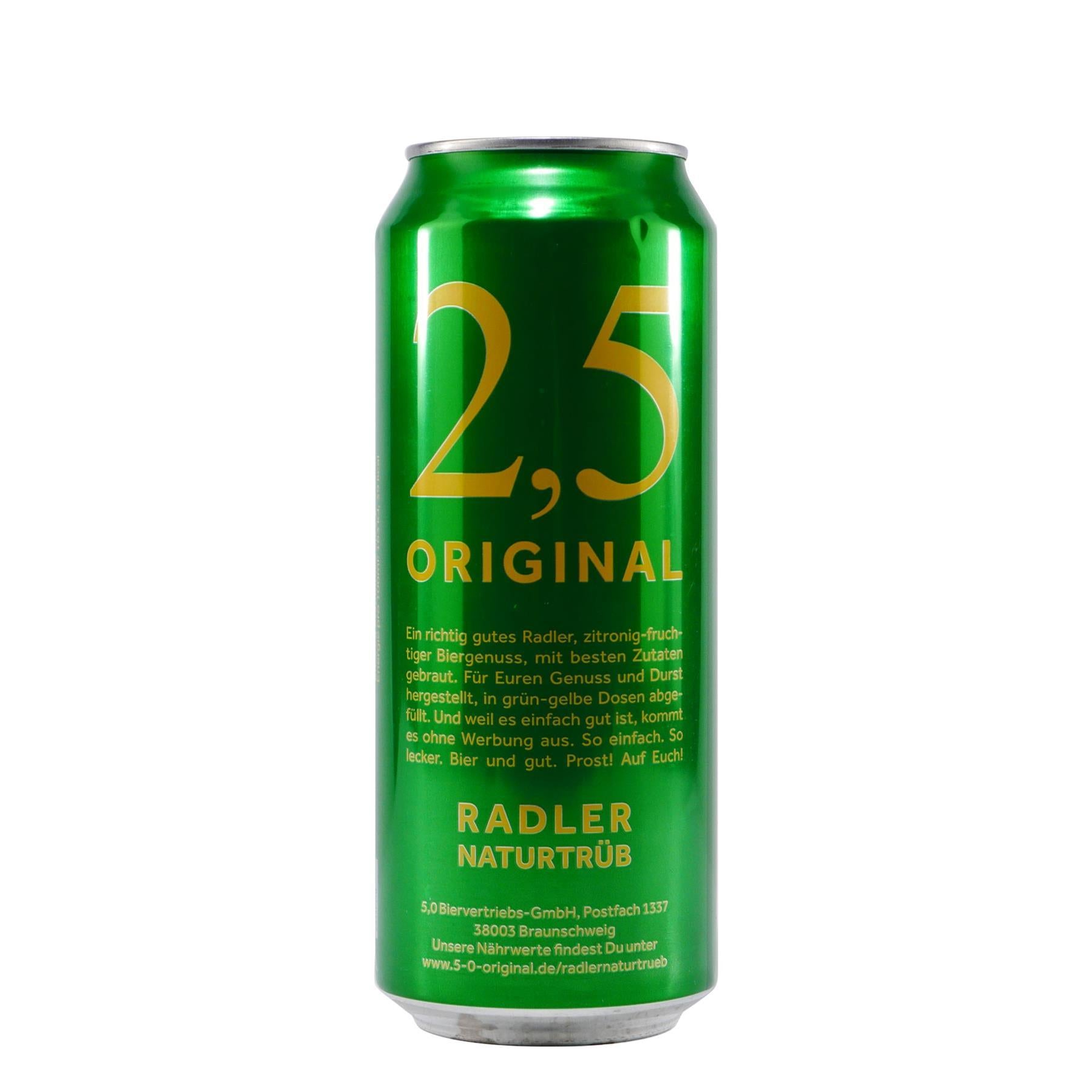 2,5 Original Radler Naturtrüb (24 x 0,5L)
