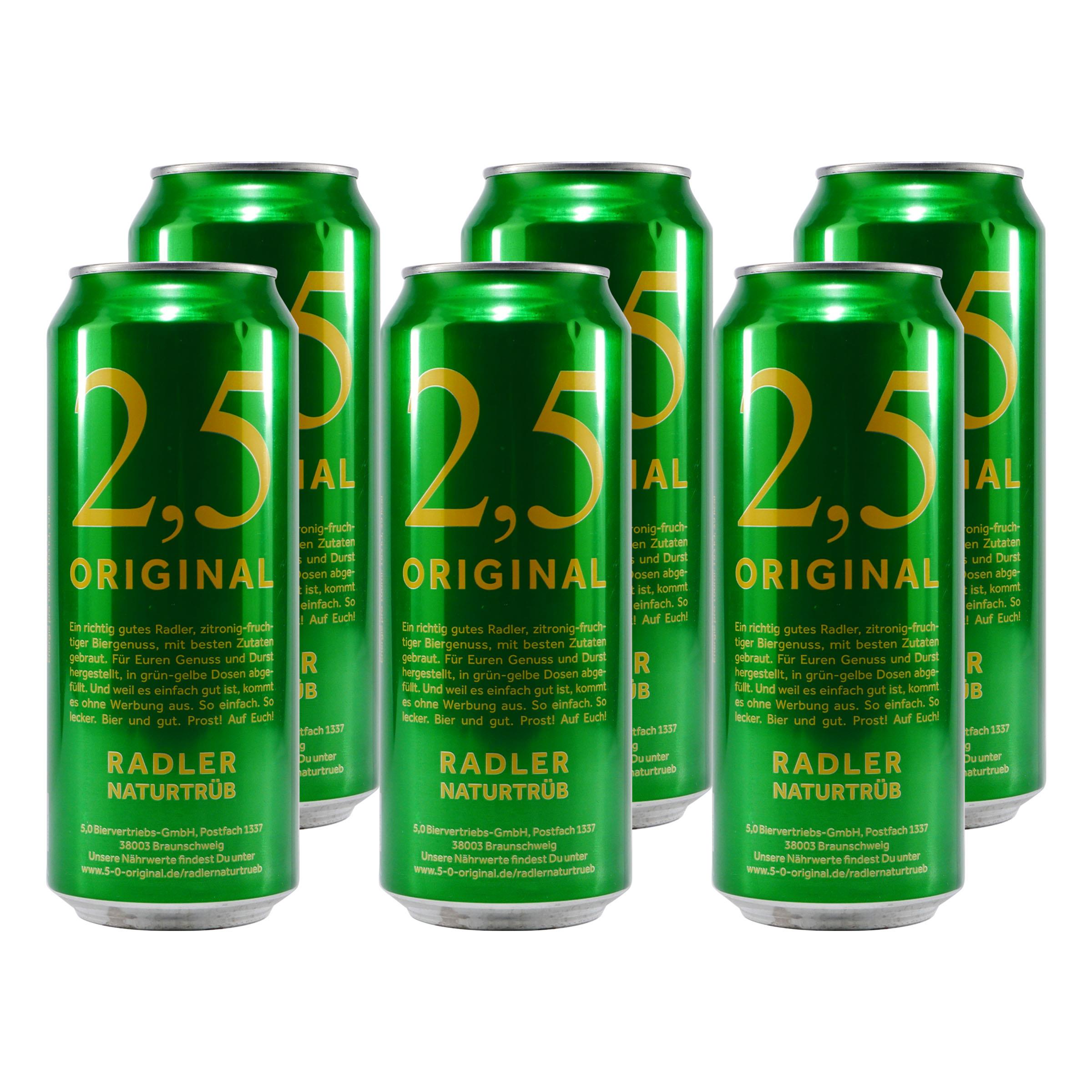 2,5 Original Radler Naturtrüb (24 x 0,5L)