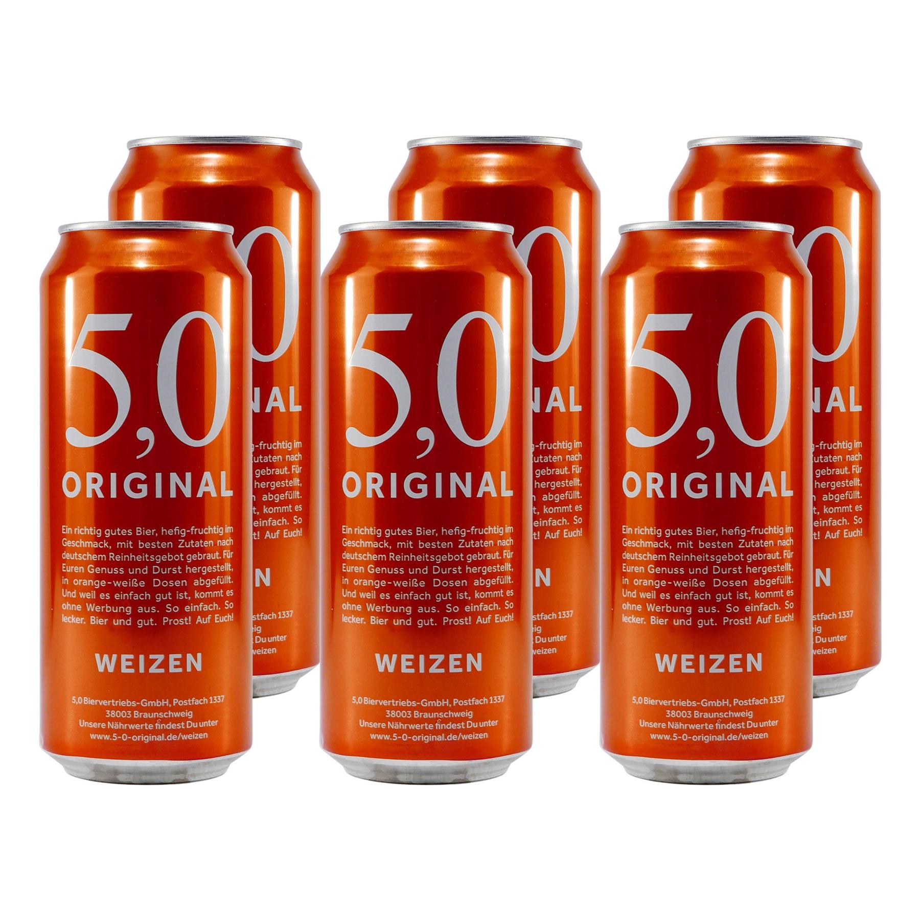 5,0 Original Weizen (24 x 0,5L)