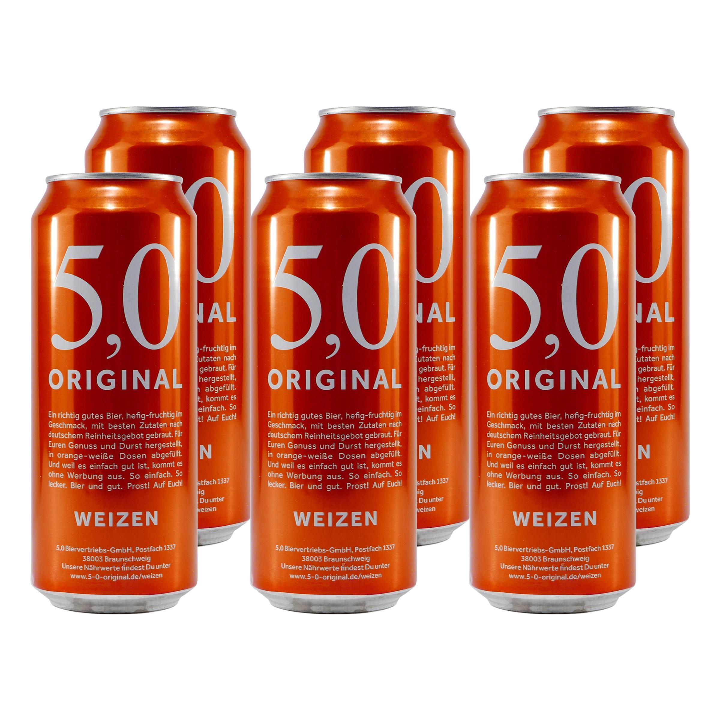 5,0 Original Weizen (24 x 0,5L)