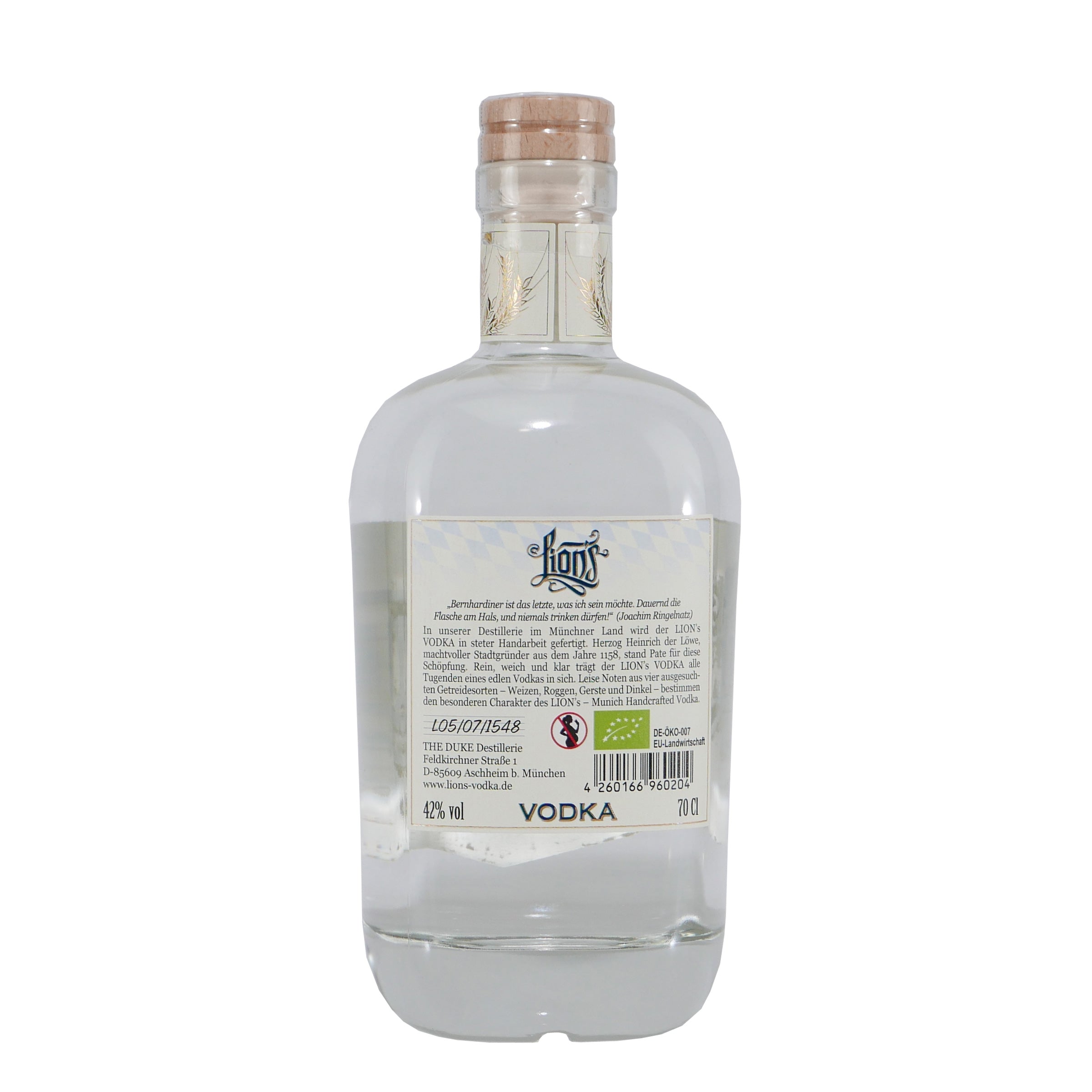 Lion's Munich Handcraft Vodka