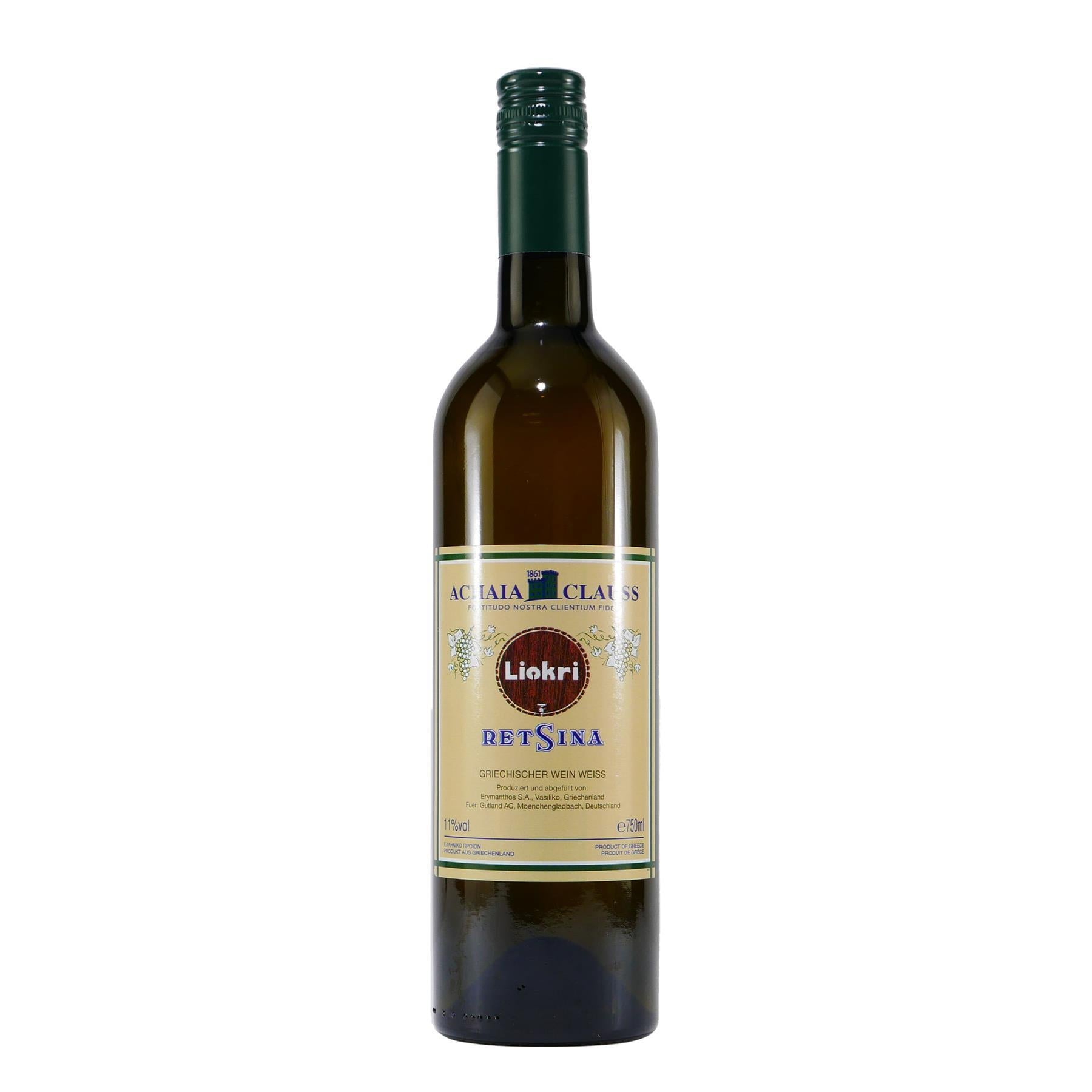 Achaia Clauss Liokri Retsina Weißwein (6 x 0,75L)