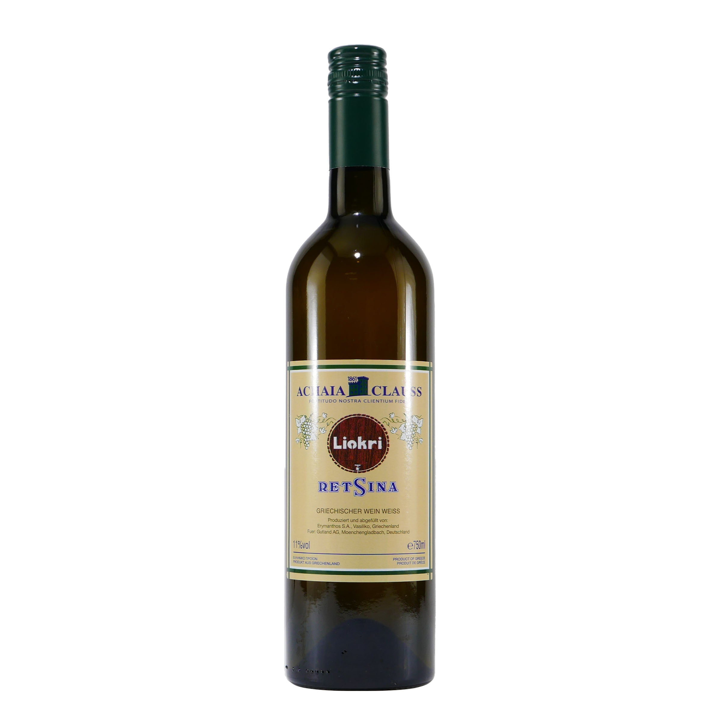 Achaia Clauss Liokri Retsina Weißwein (6 x 0,75L)