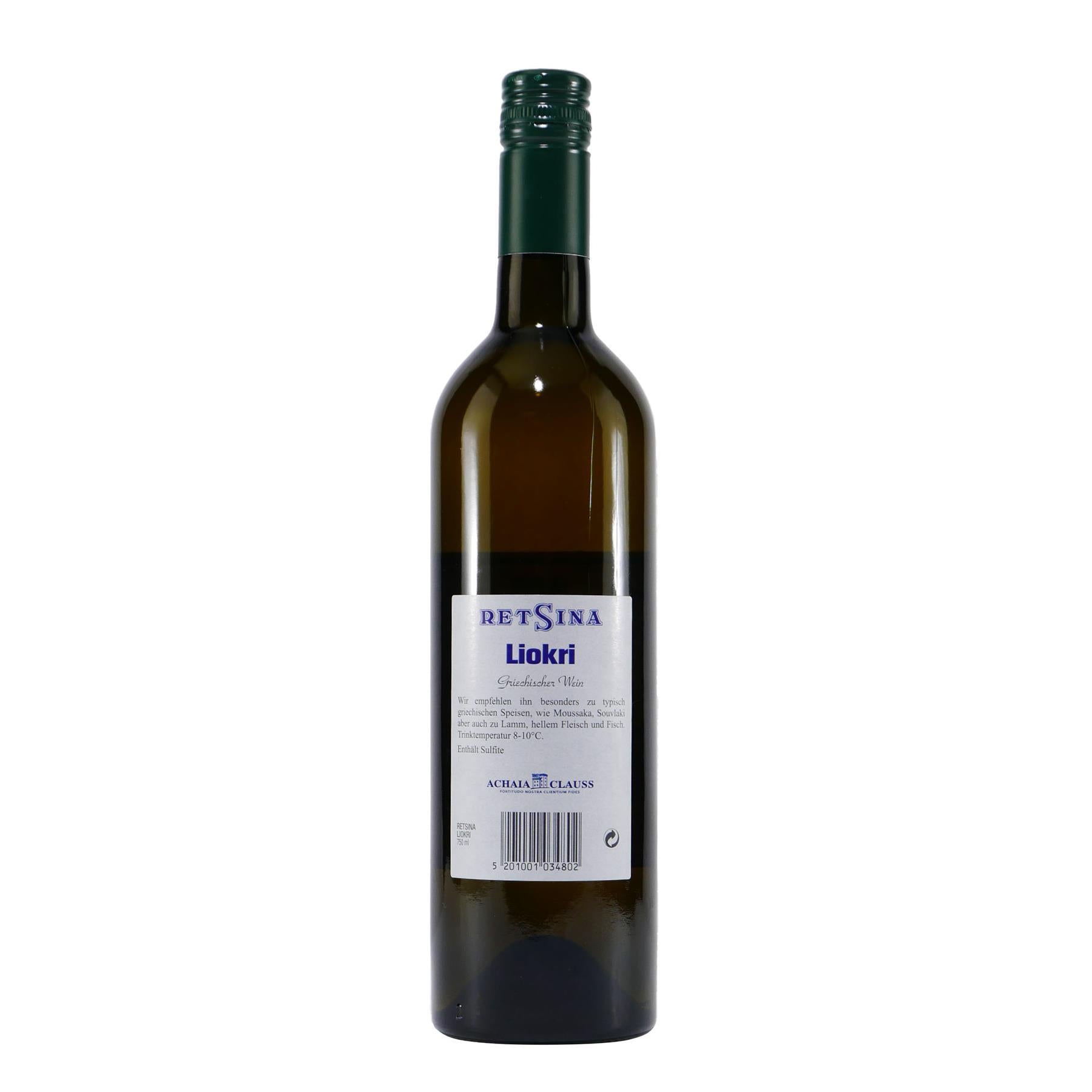 Achaia Clauss Liokri Retsina Weißwein (6 x 0,75L)