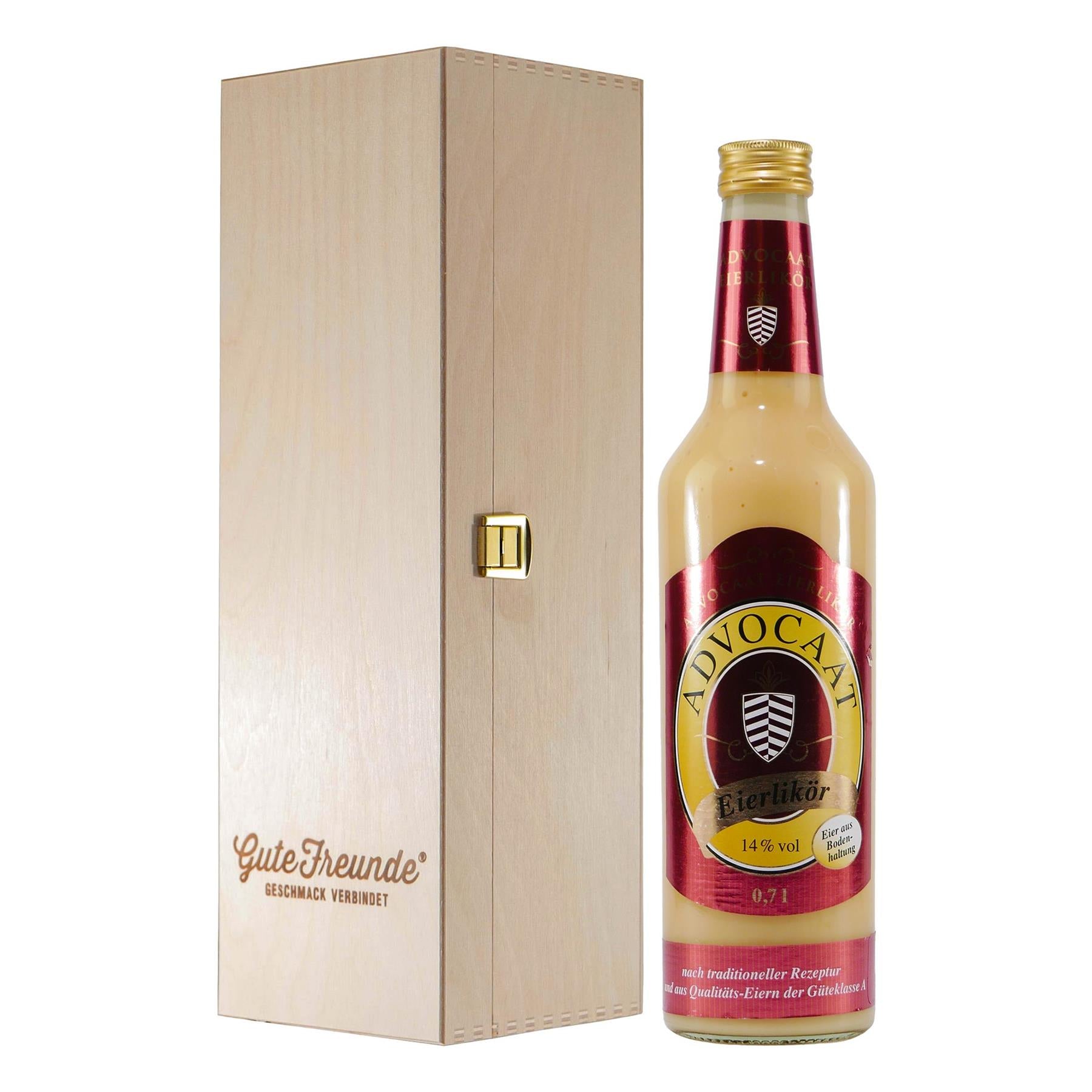 Advocaat Eierlikör 14% (Rot) mit Geschenk-HK