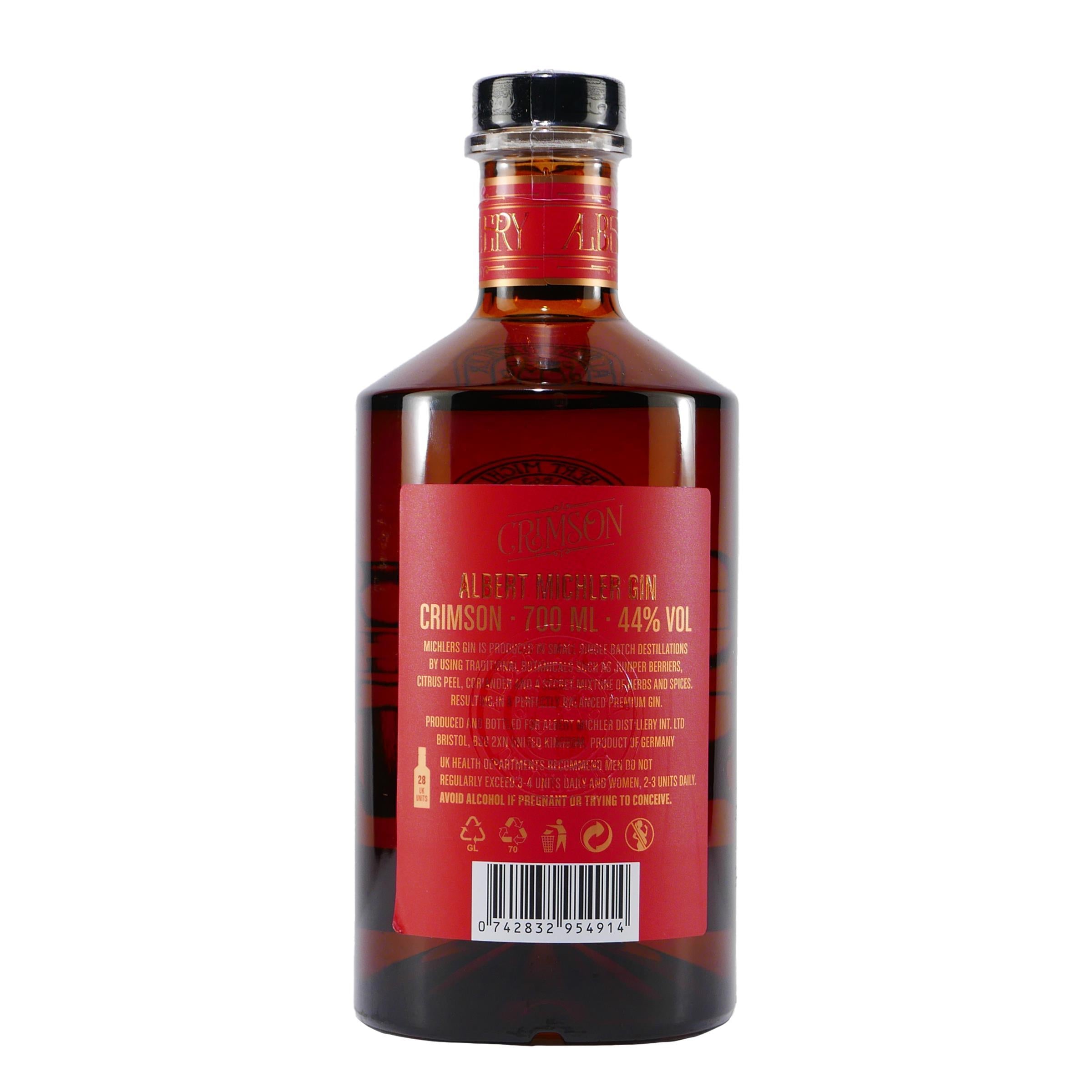 Michlers Crimson Gin mit Geschenk-Holzkiste