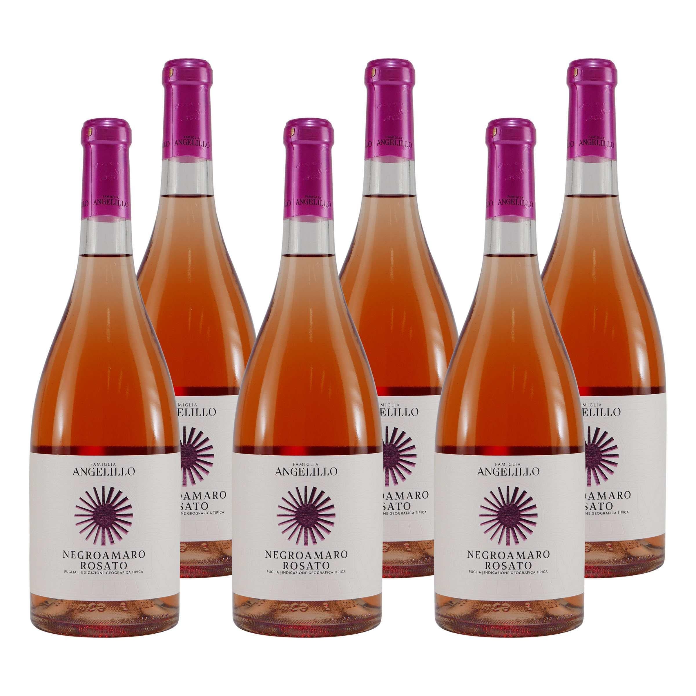 Angelillo Negroamaro Rosato -halbtrocken- (6 x 0,75L)