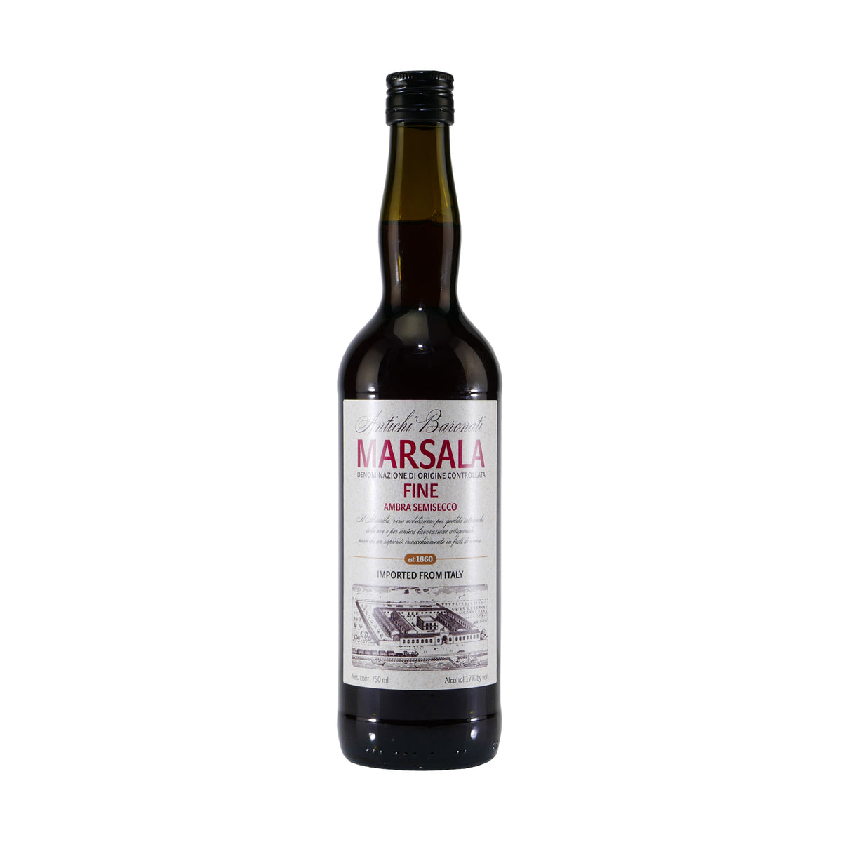 Antichi Baronati Marsala Semisecco mit Geschenk-Holzkiste