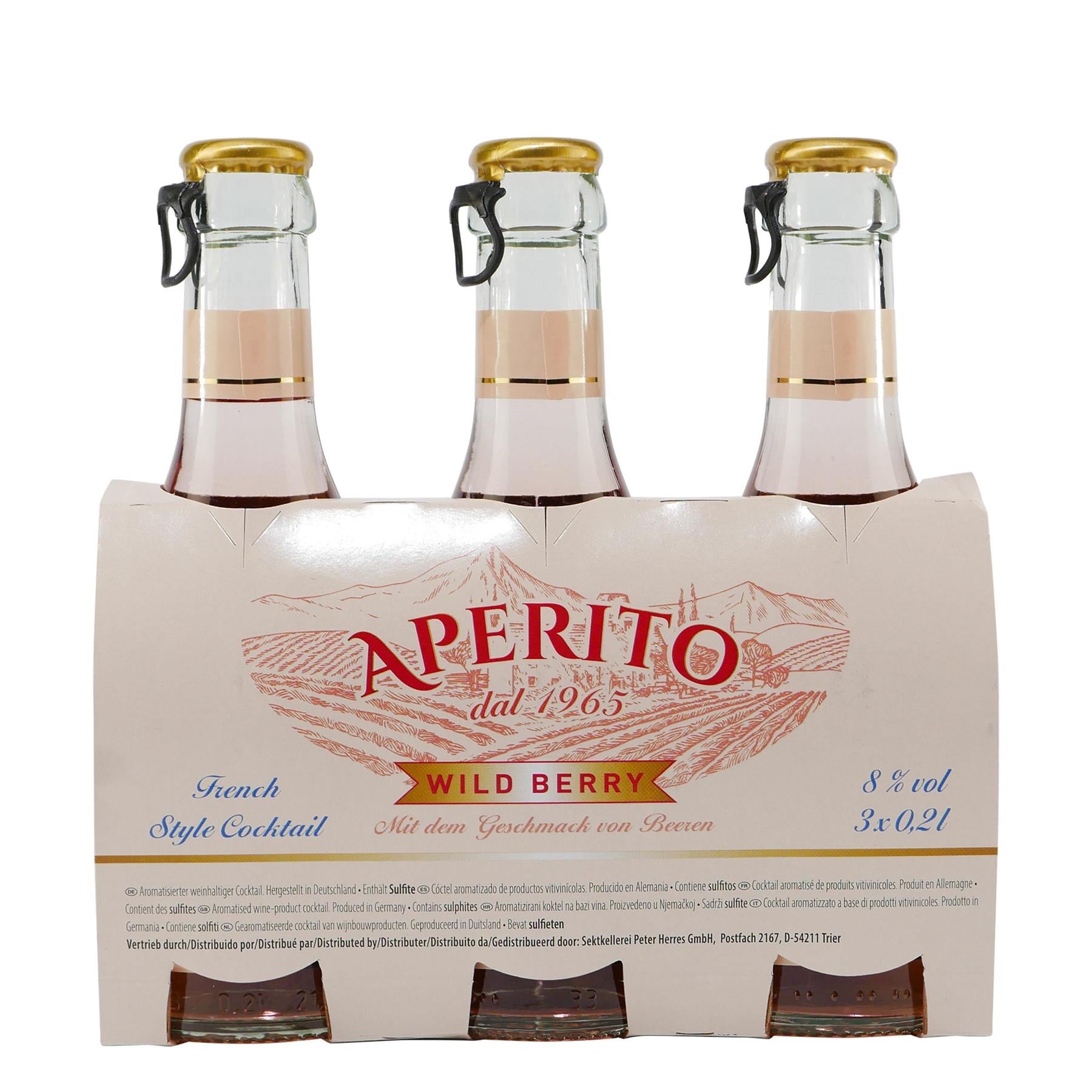 Aperito Wild Berry Cocktail (3 x 0,2L)