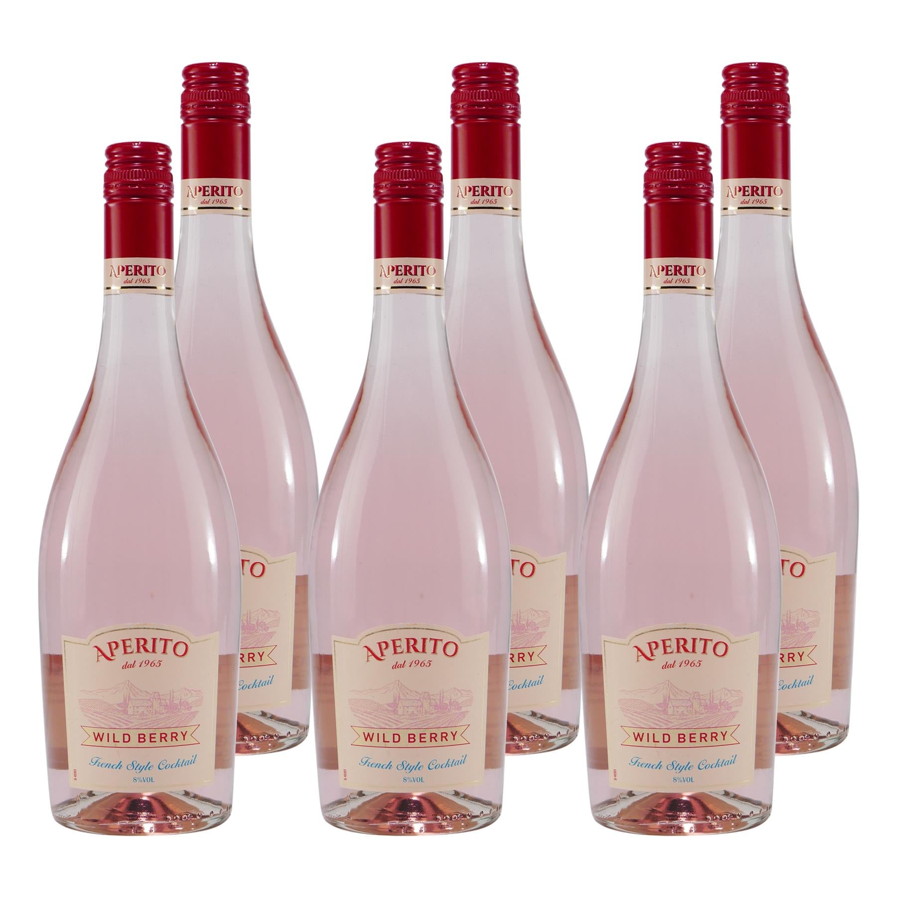 Aperito Wild Berry Cocktail (6 x 0,75L)