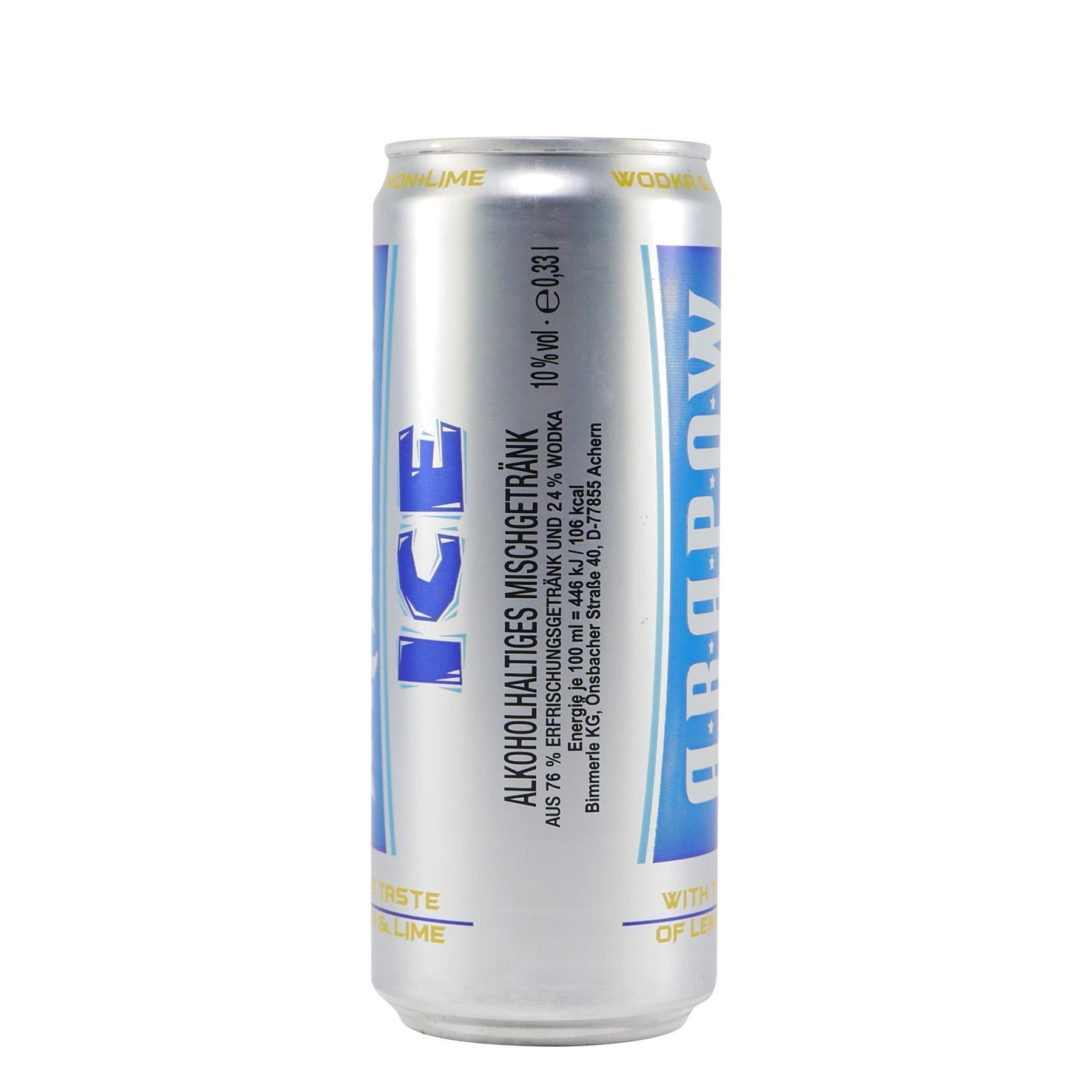 Arapow ICE Wodka & Lemon + Lime (12 x 0,33L) EINWEG