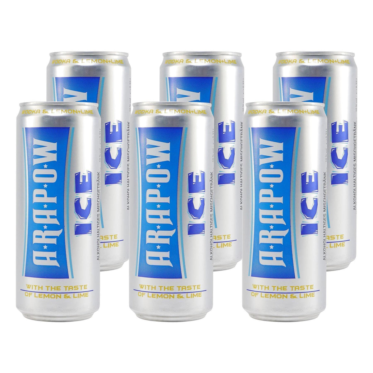 Arapow ICE Wodka & Lemon + Lime (12 x 0,33L) EINWEG
