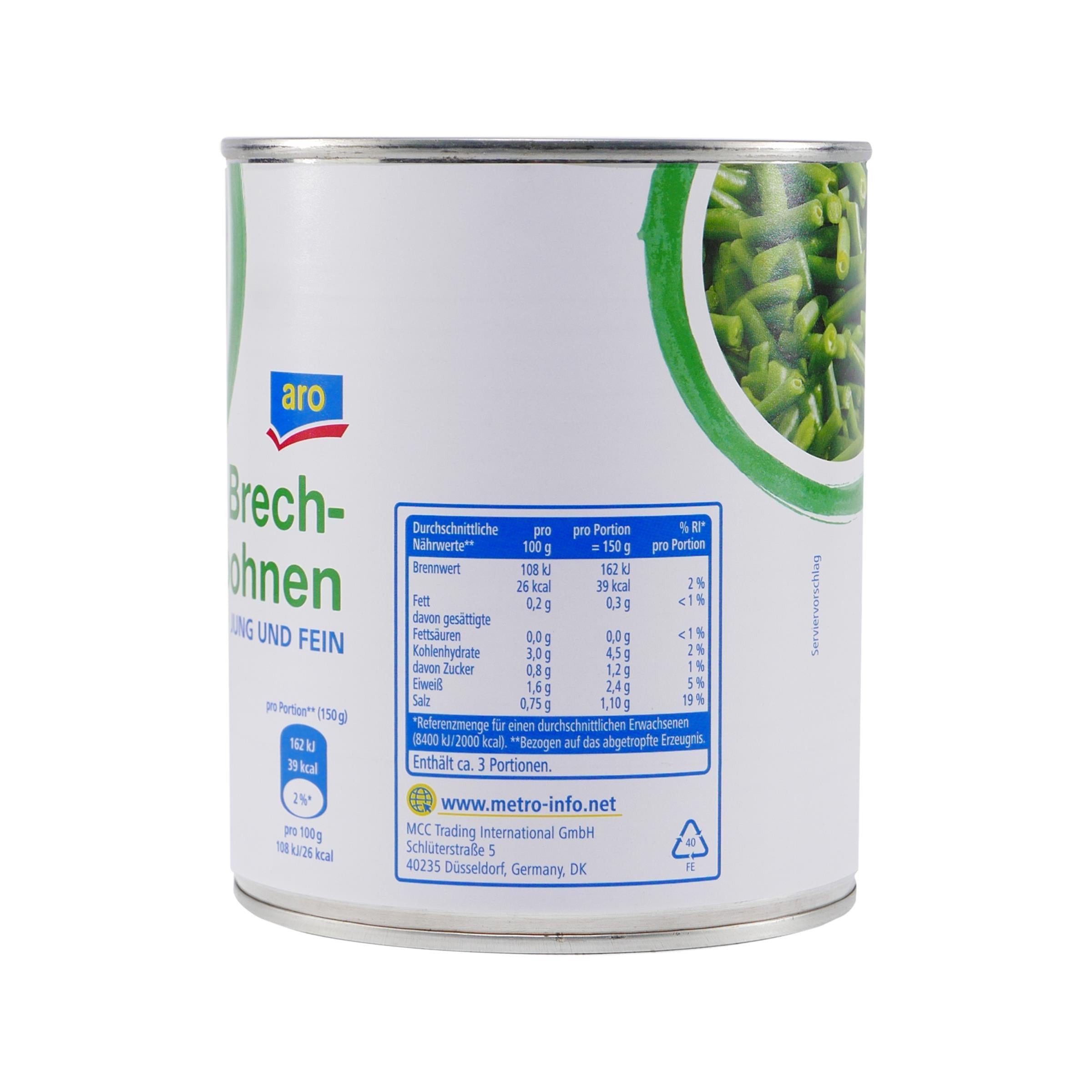 aro Brechbohnen -jung & fein- (12 x 800g)