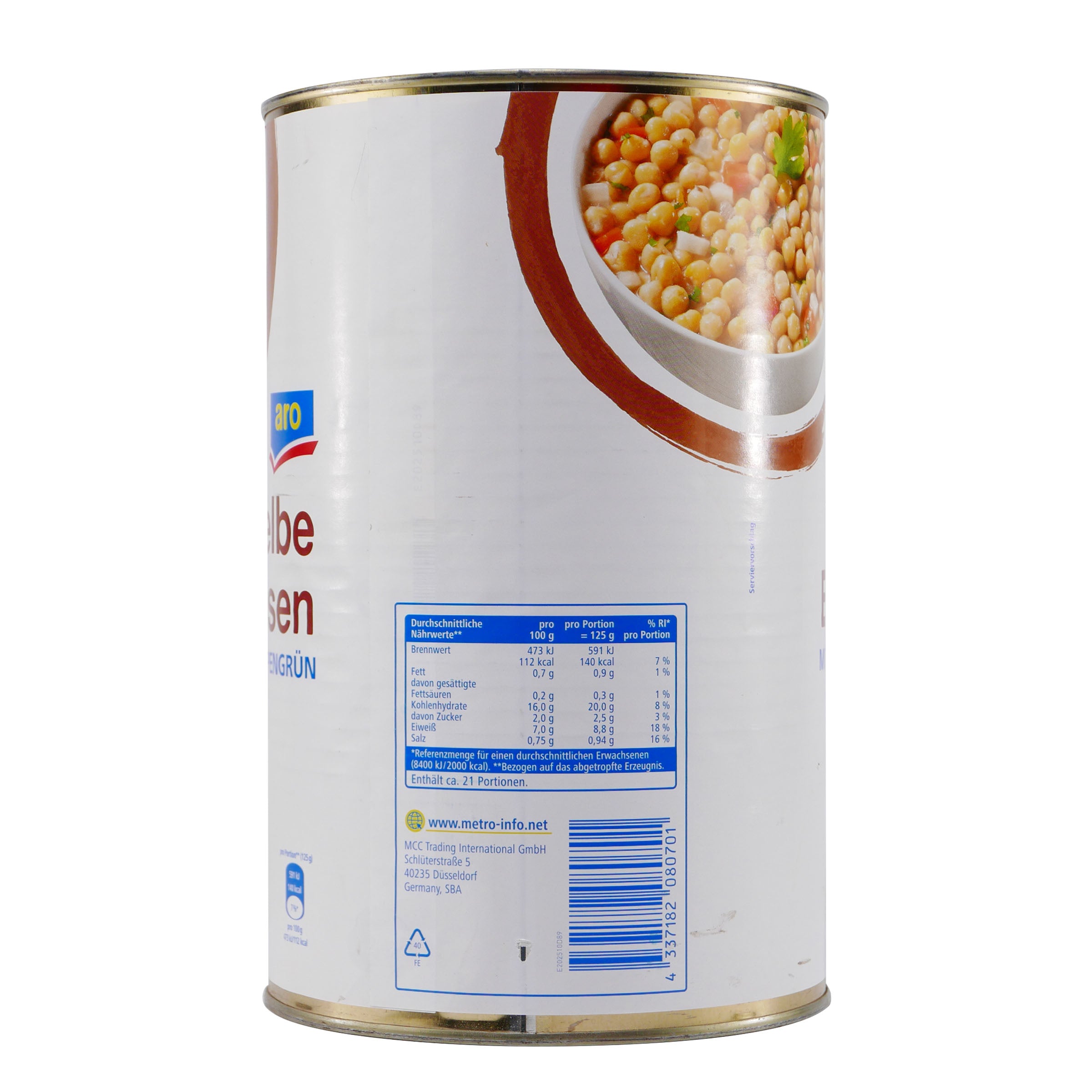 aro Gelbe Erbsen mit Suppengrün 4,0KG