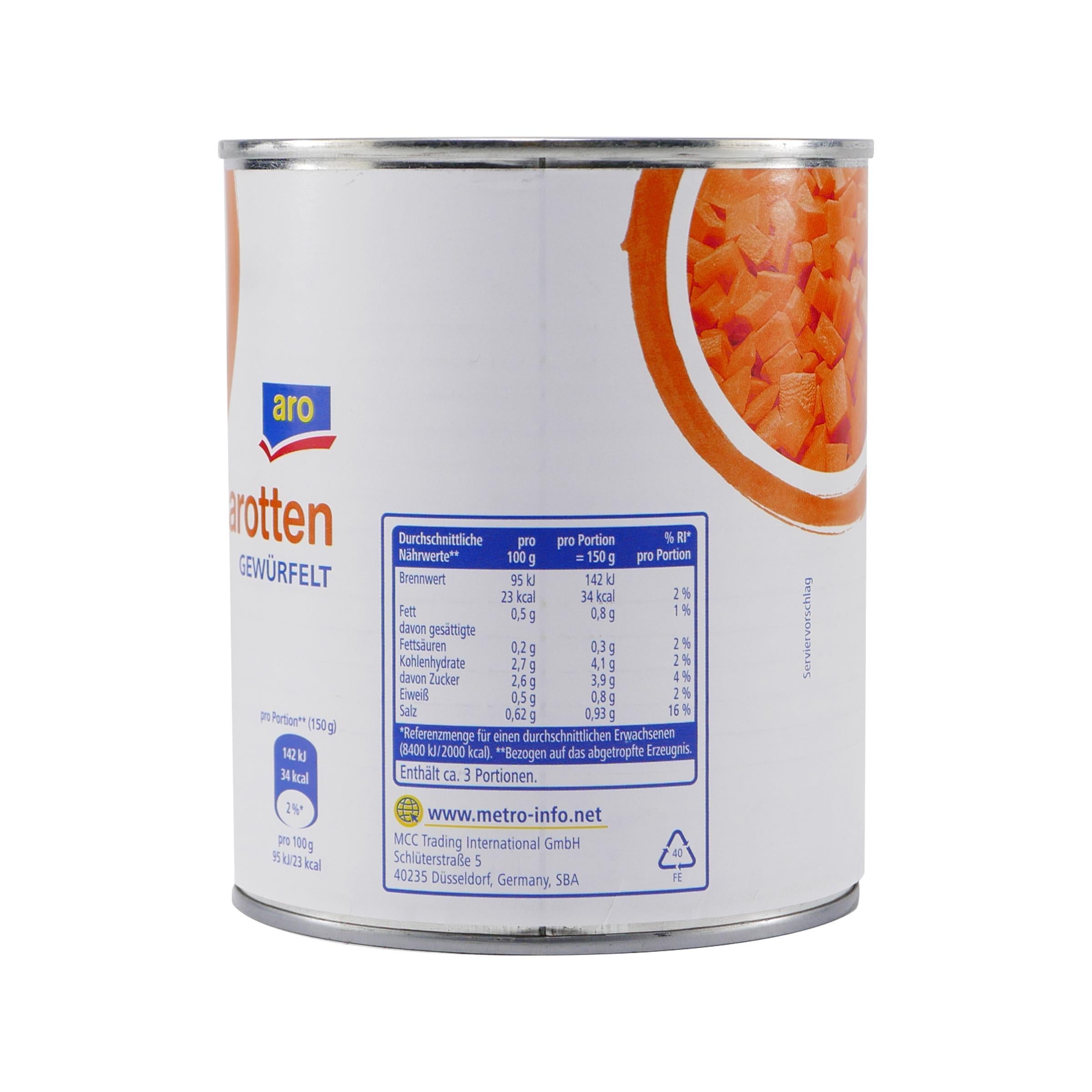 aro Karotten -gewürfelt- (12 x 800g)