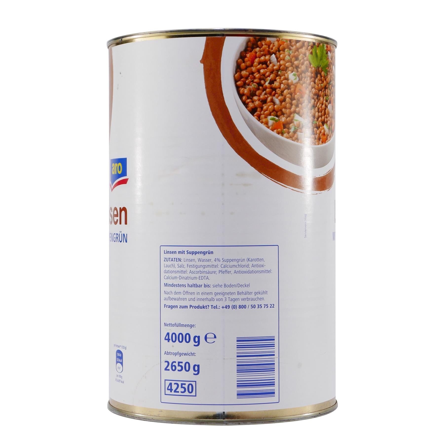 aro Linsen mit Suppengrün 4,0KG