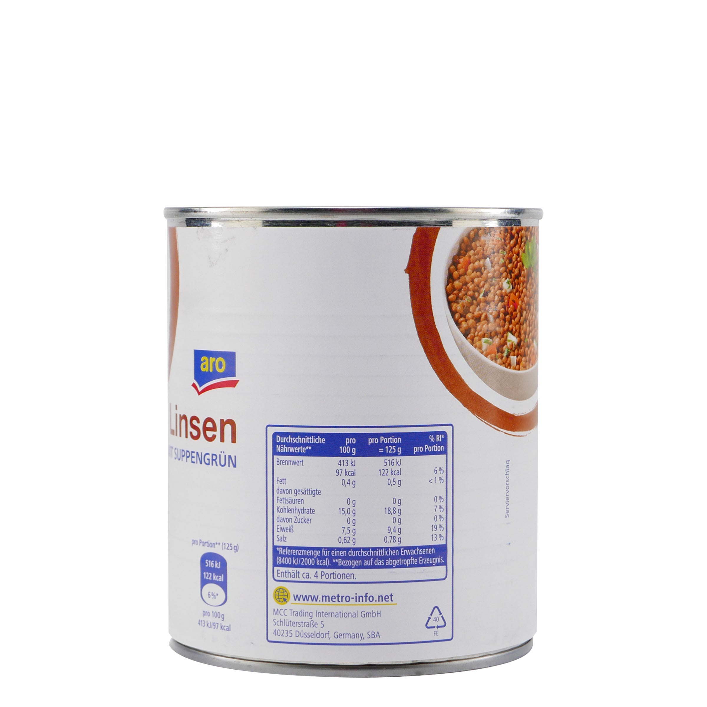 aro Linsen mit Suppengrün (12 x 800g)