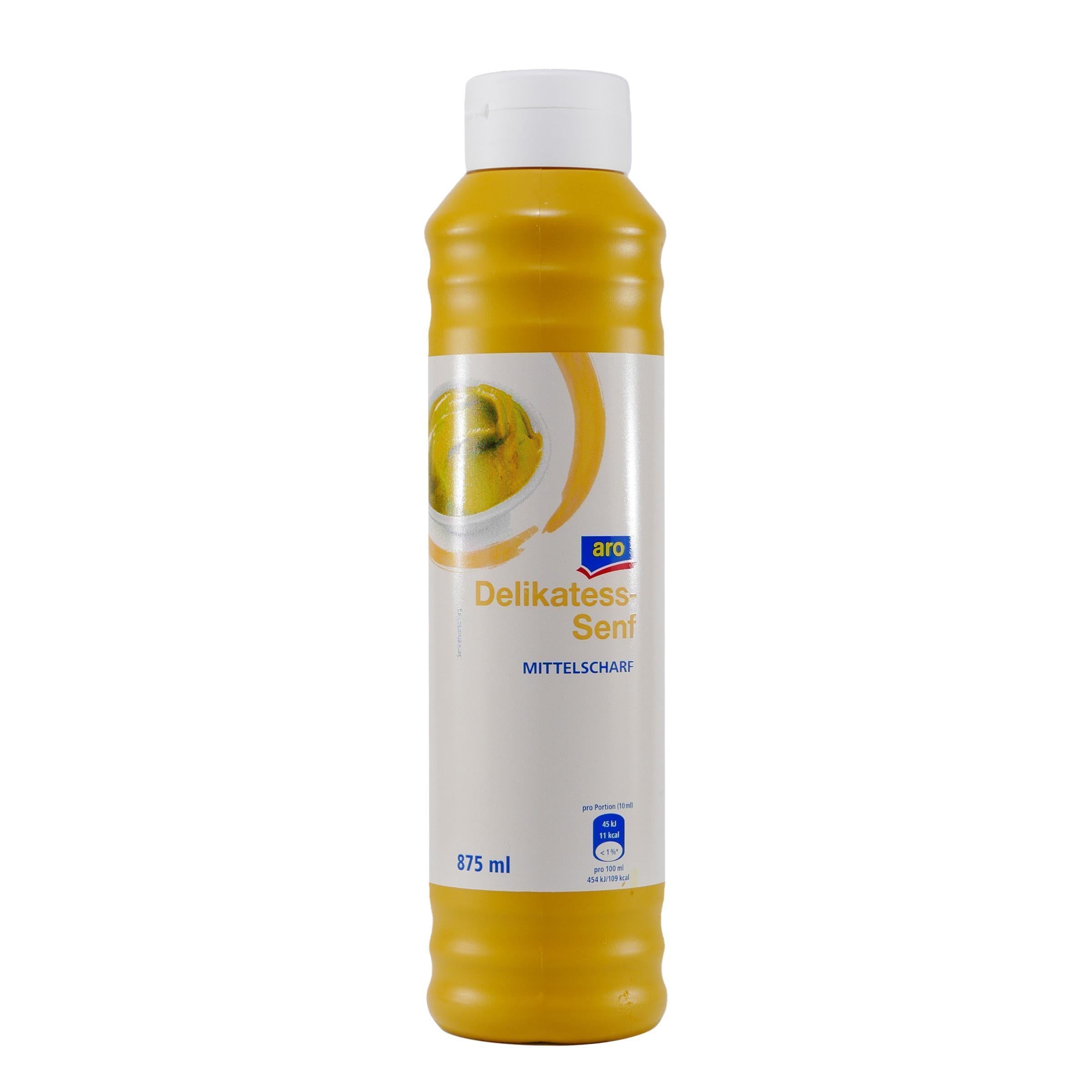 aro Delikatess Senf -mittelscharf- (10 x 0,875L)