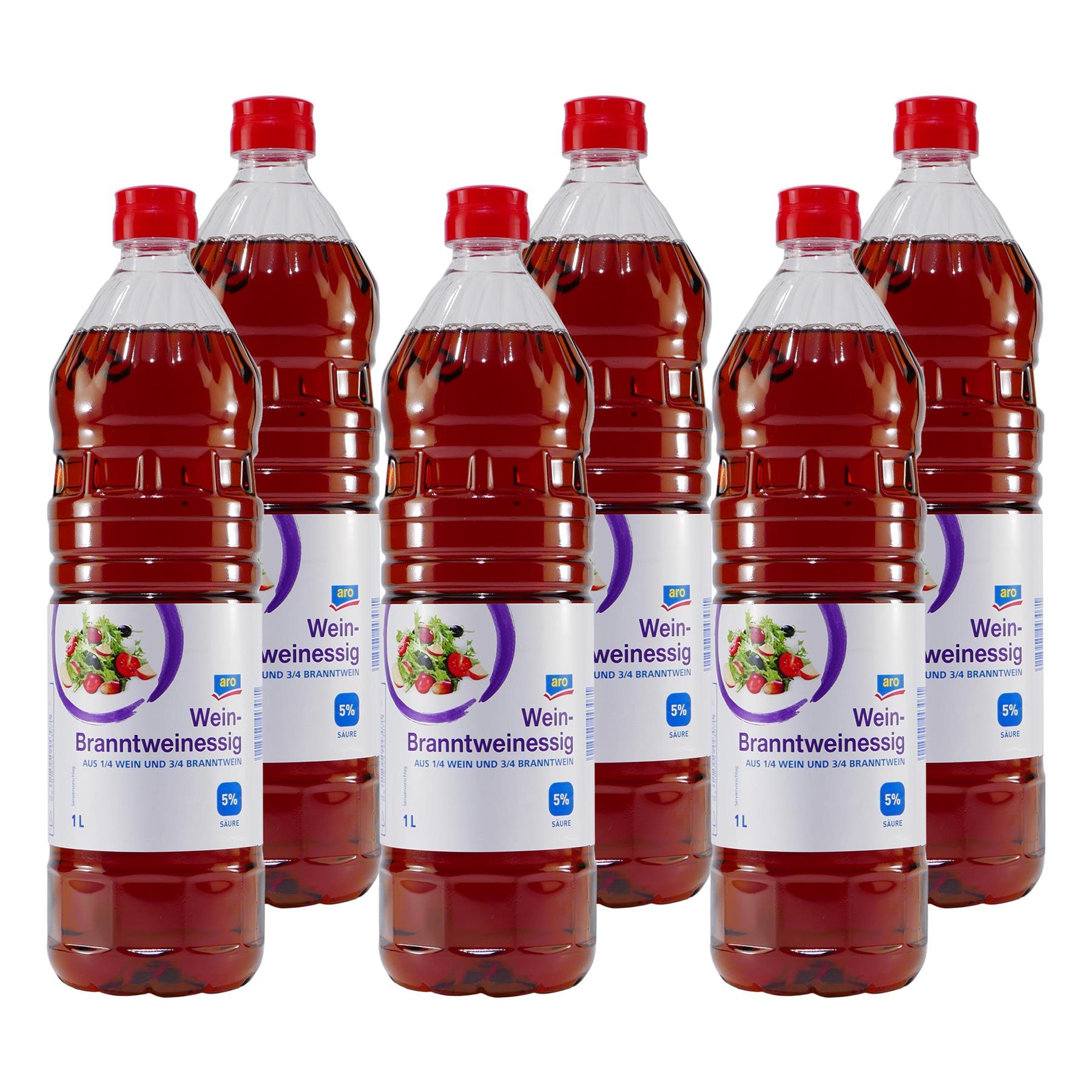aro Branntweinessig 5% Säure (8 x 1,0L)