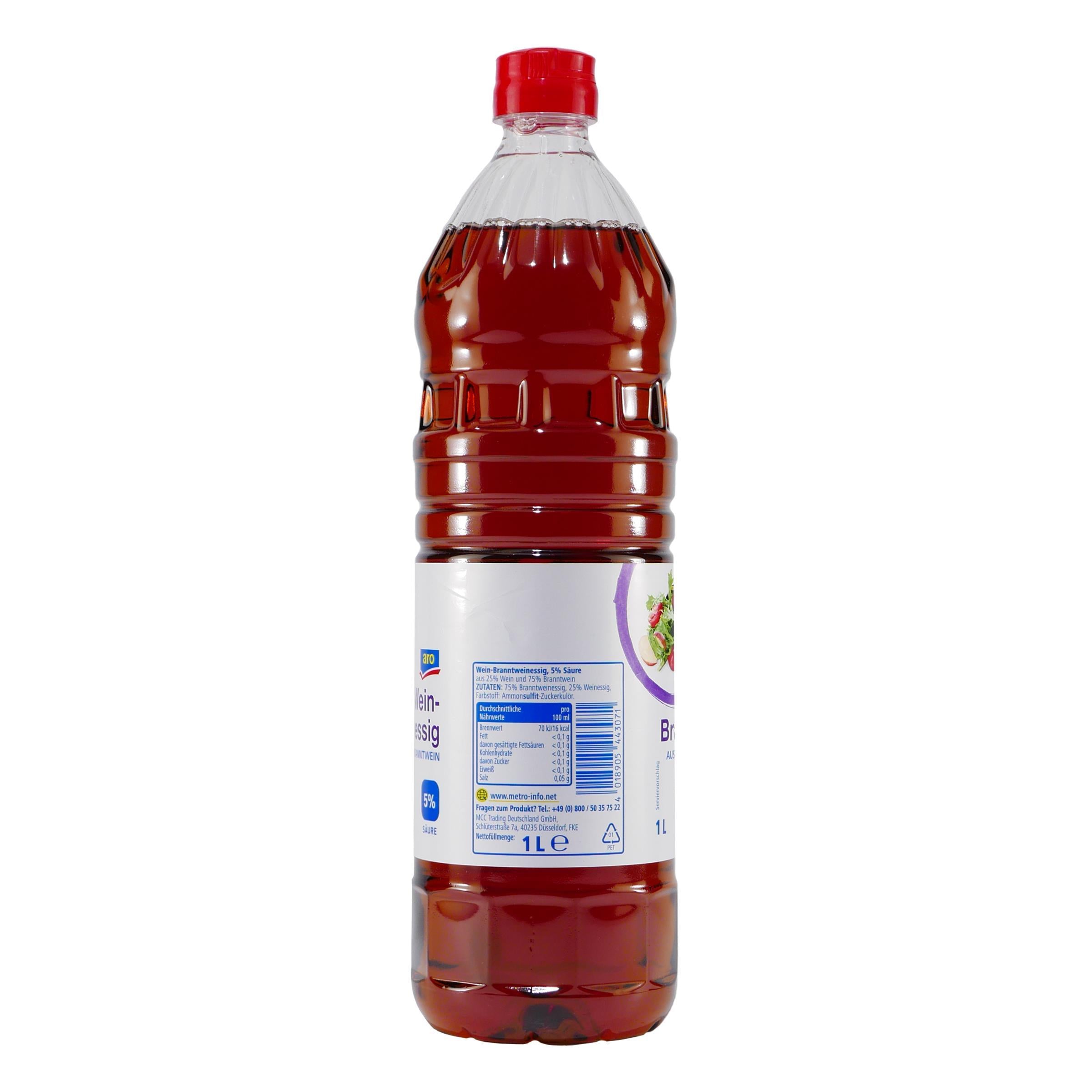 aro Branntweinessig 5% Säure (8 x 1,0L)