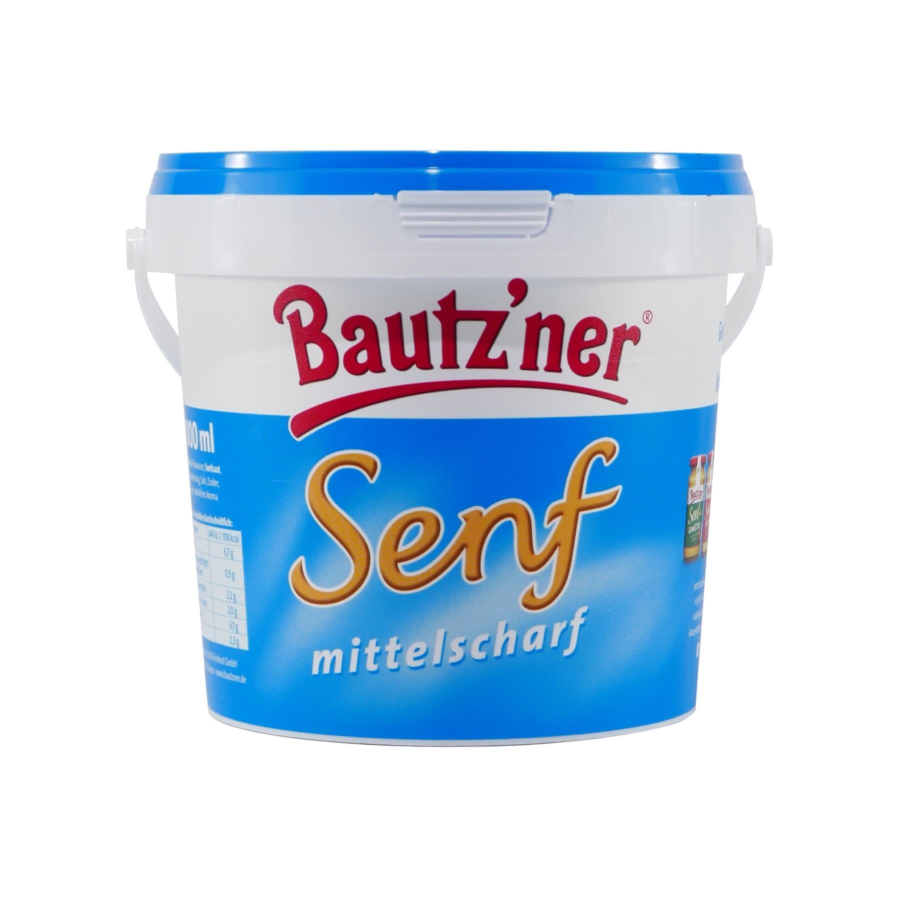 Bautzner Senf im Eimer -mittelscharf- (6 x 1,0L)