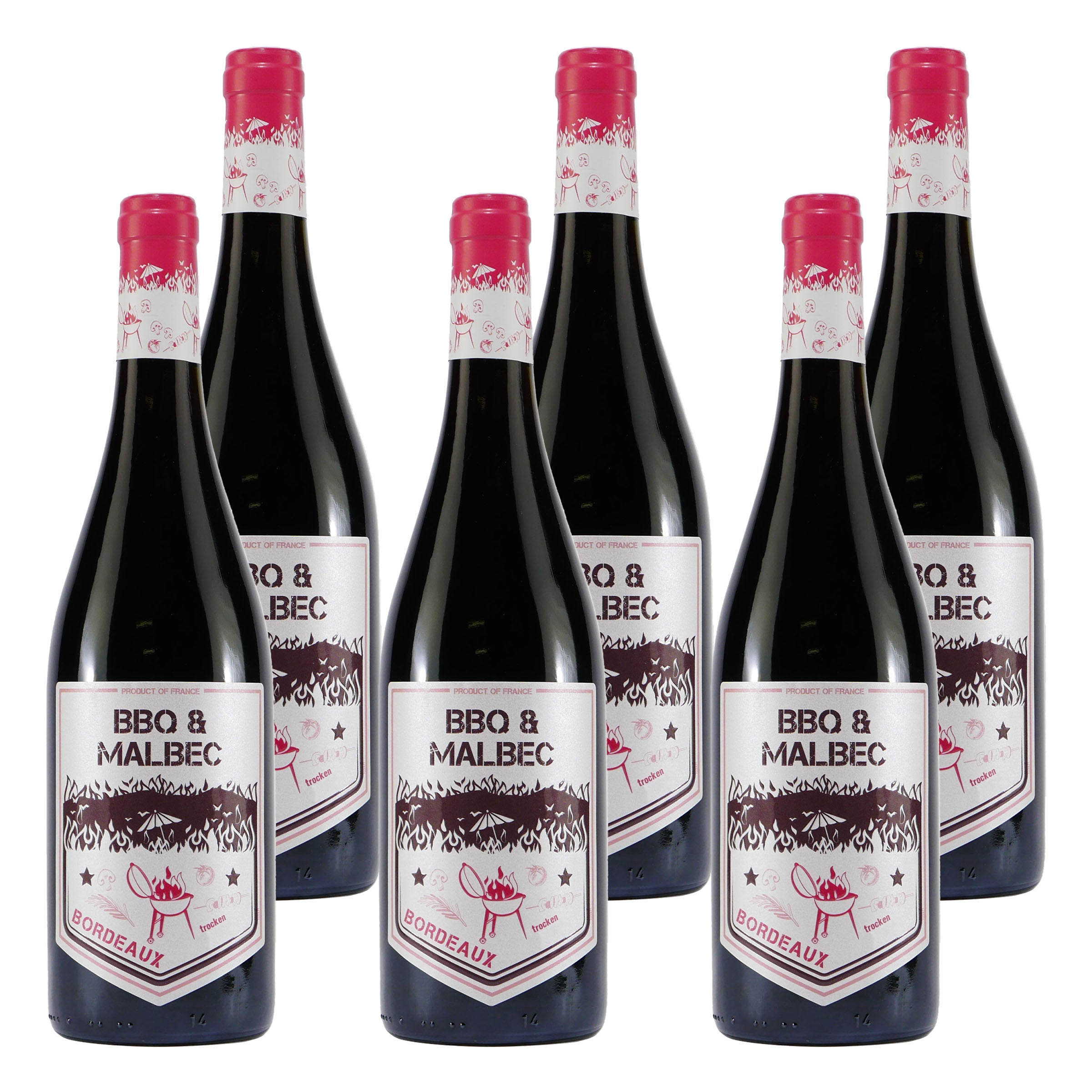 BBQ & Malbec Bordeaux AOP Grillabende für Kombination -trocken- Perfekte