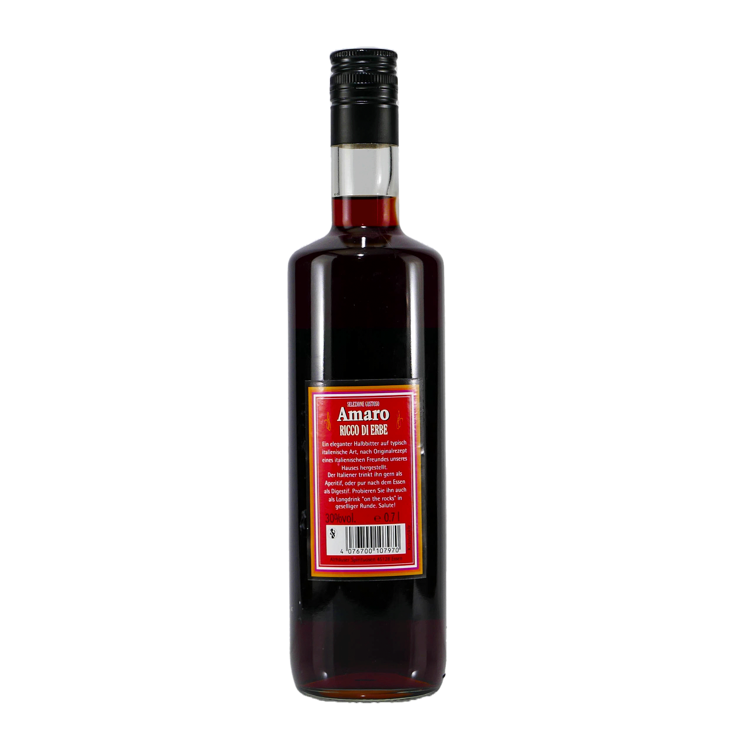 Amaro Bernadotti Kräuterlikör mit Geschenk-Holzkiste