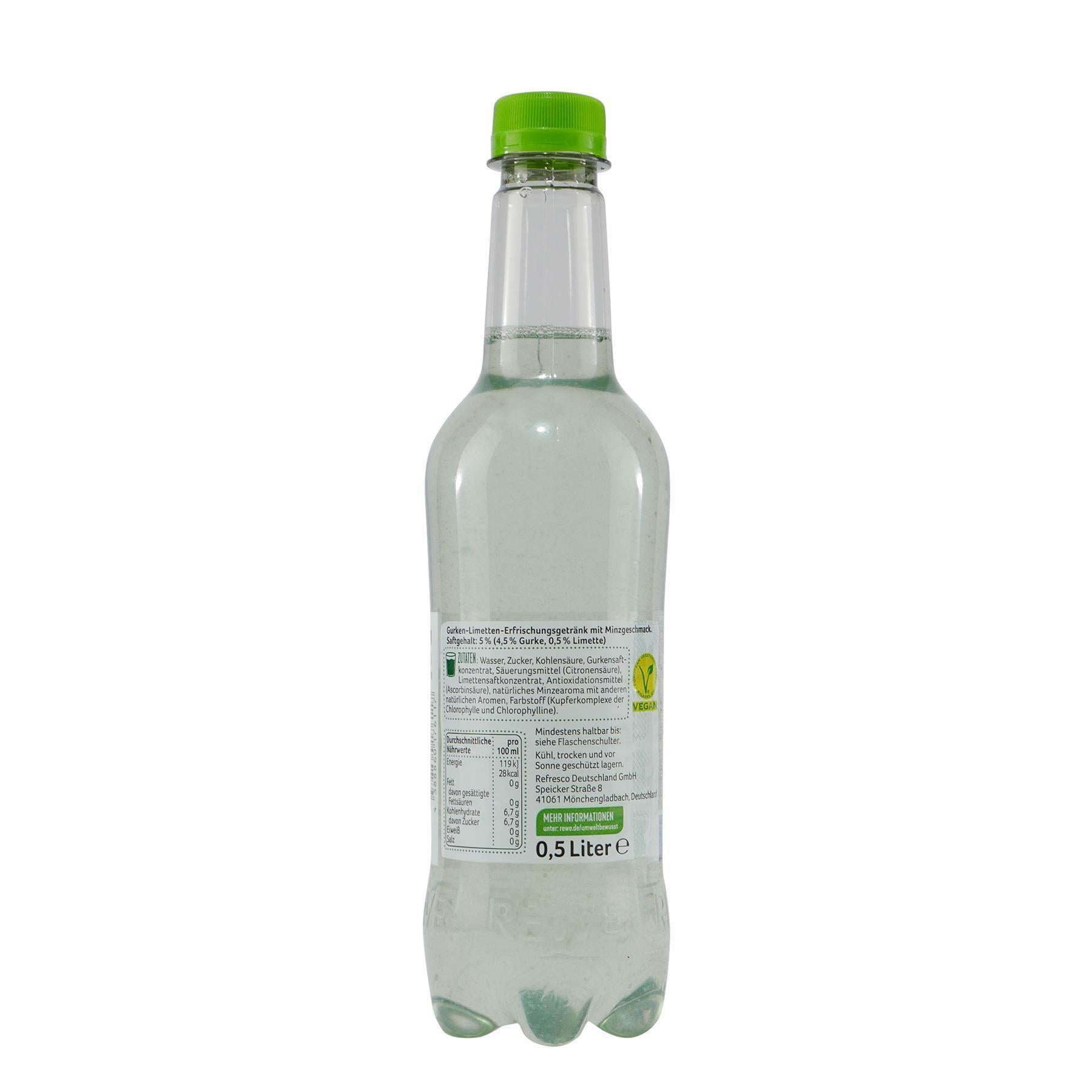 Beste Wahl Gurke-Limette-Minze Getränk (18 x 0,5L)