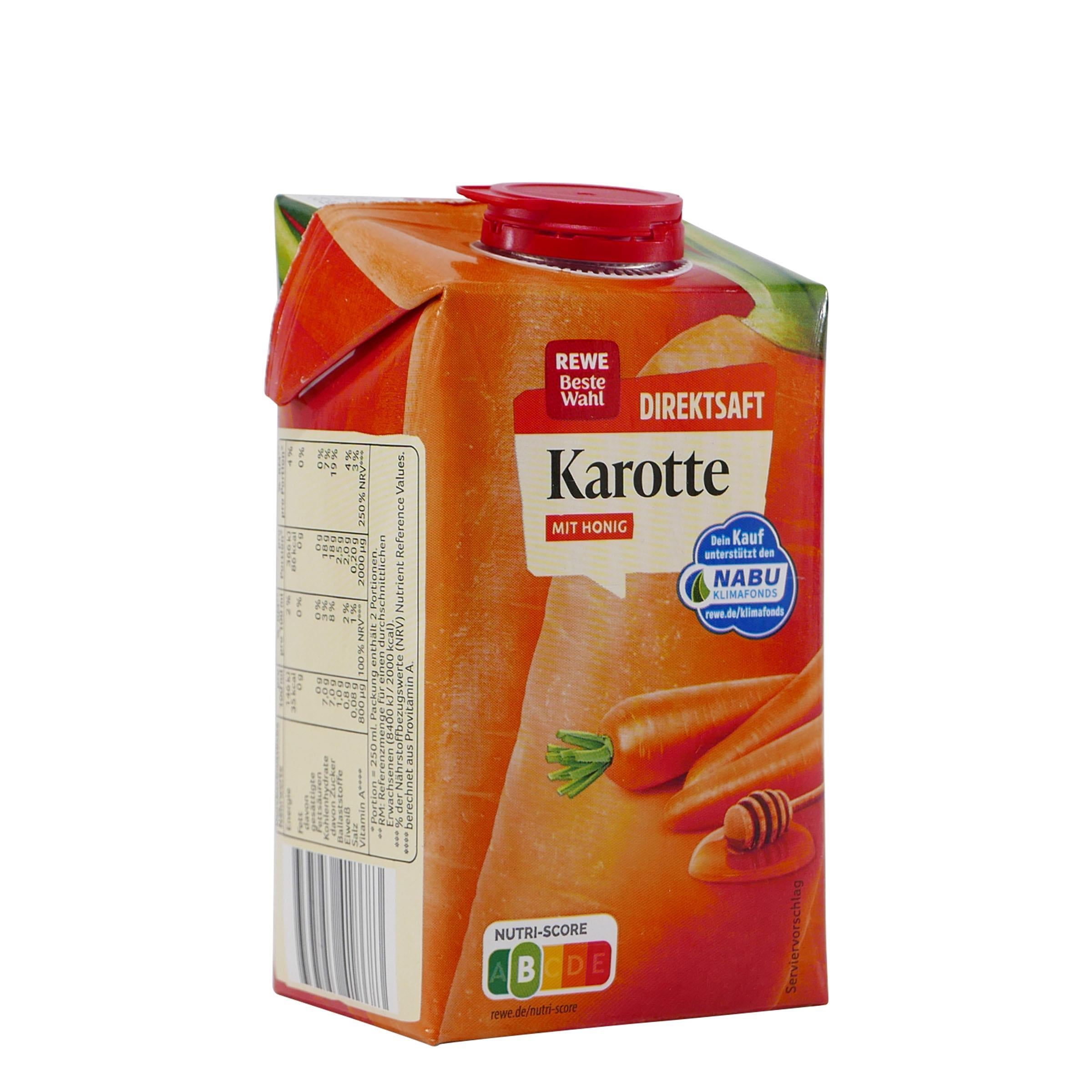 Beste Wahl Karottensaft mit Honig (8 x 0,5L)