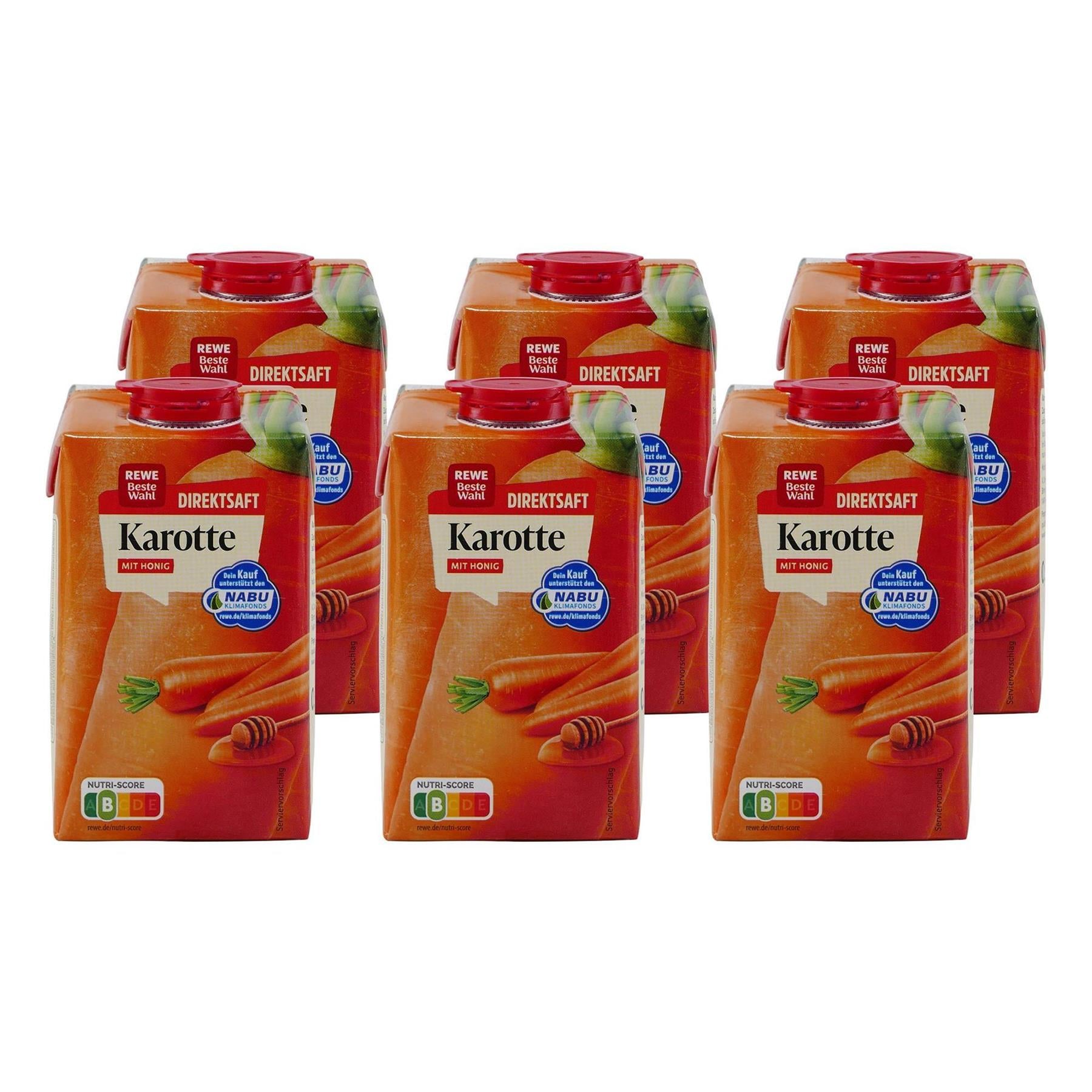 Beste Wahl Karottensaft mit Honig (8 x 0,5L)