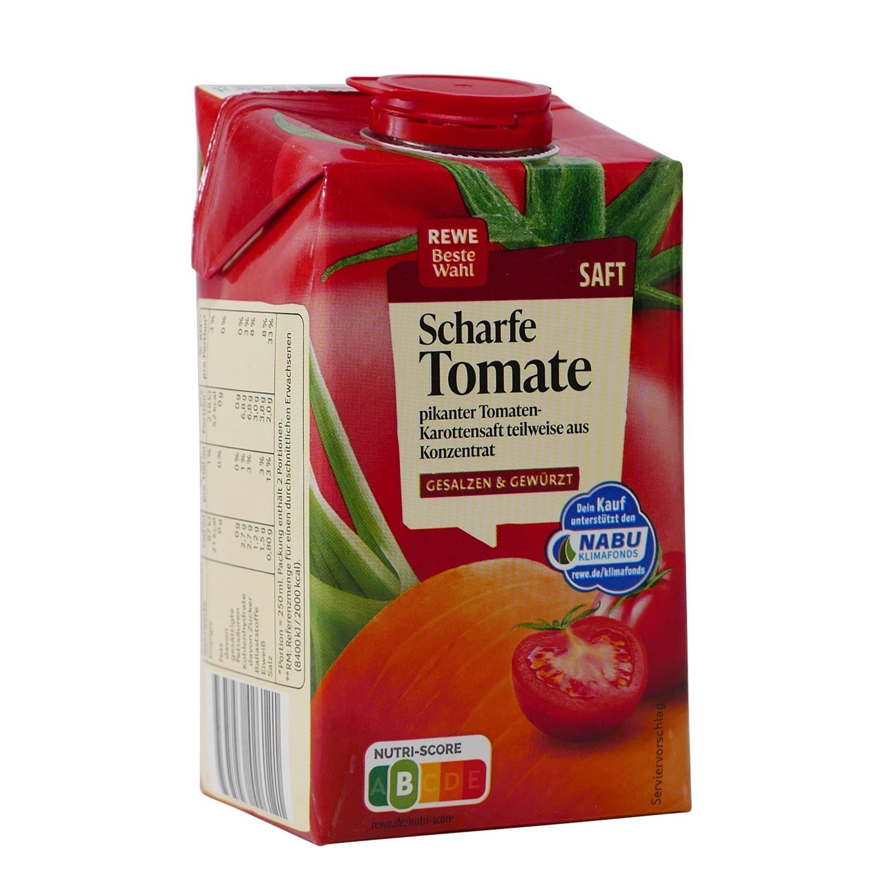 Beste Wahl Scharfe Tomate Saft (8 x 0,5L)