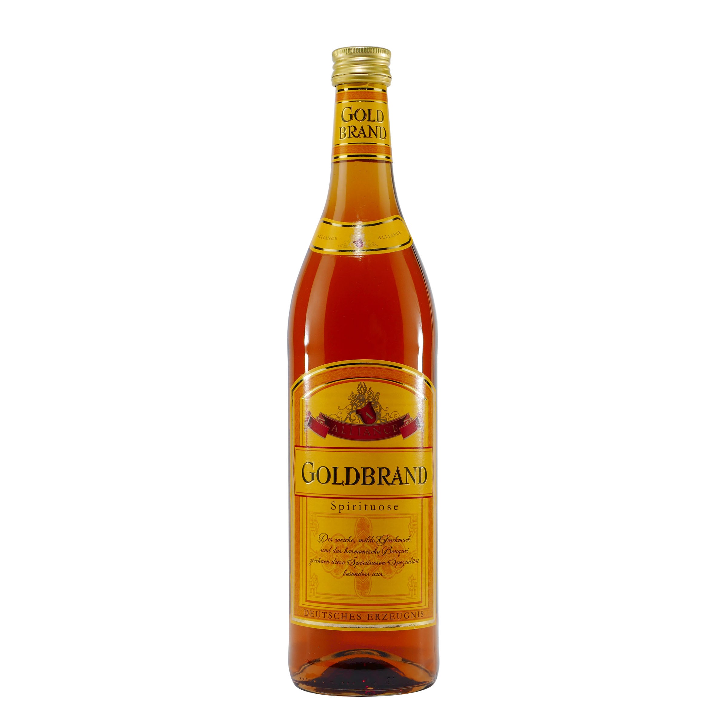 Alliance Goldbrand Spirituose mit Geschenk-Holzkiste