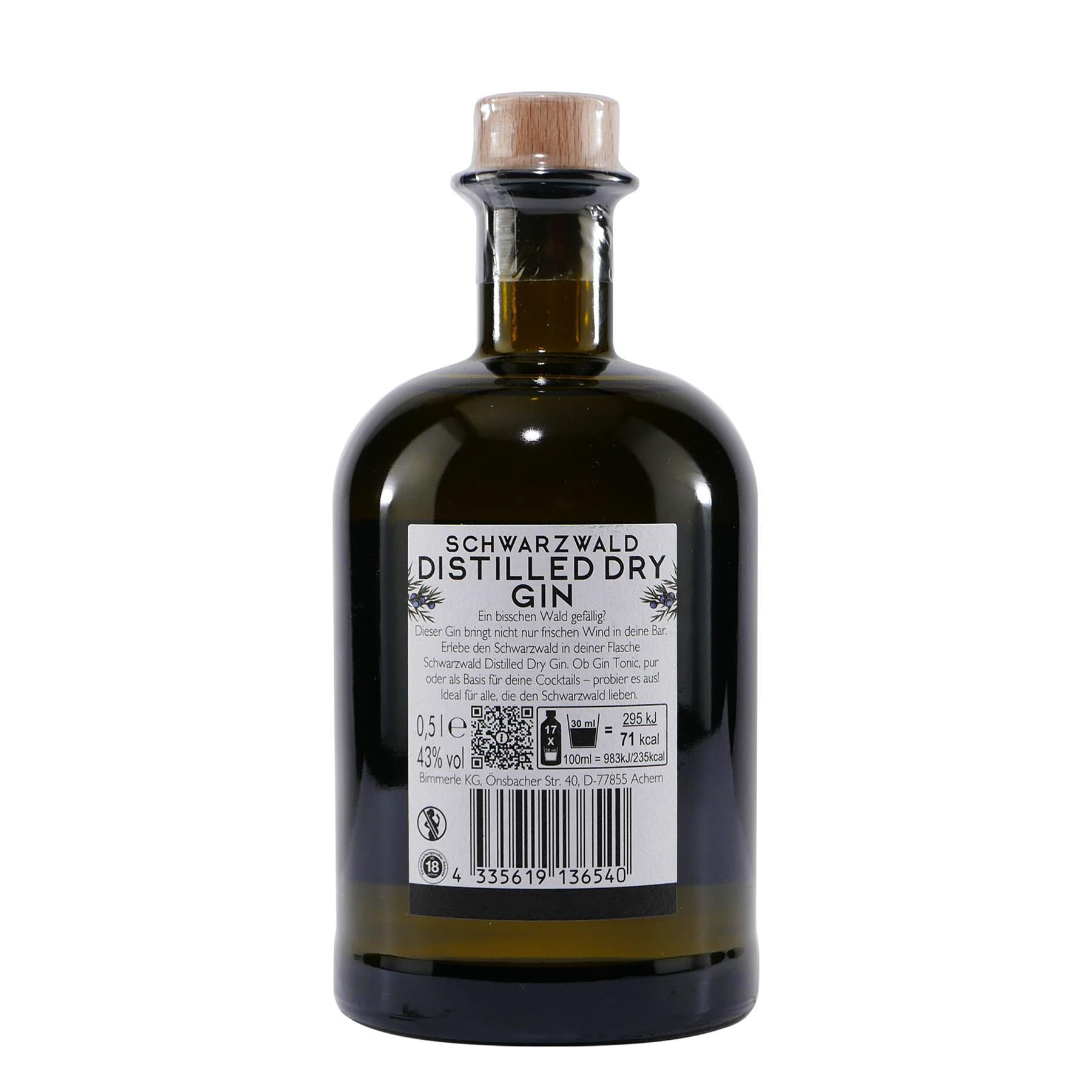 Bimmerle Schwarzwald Dry Gin mit Geschenk-Holzkiste