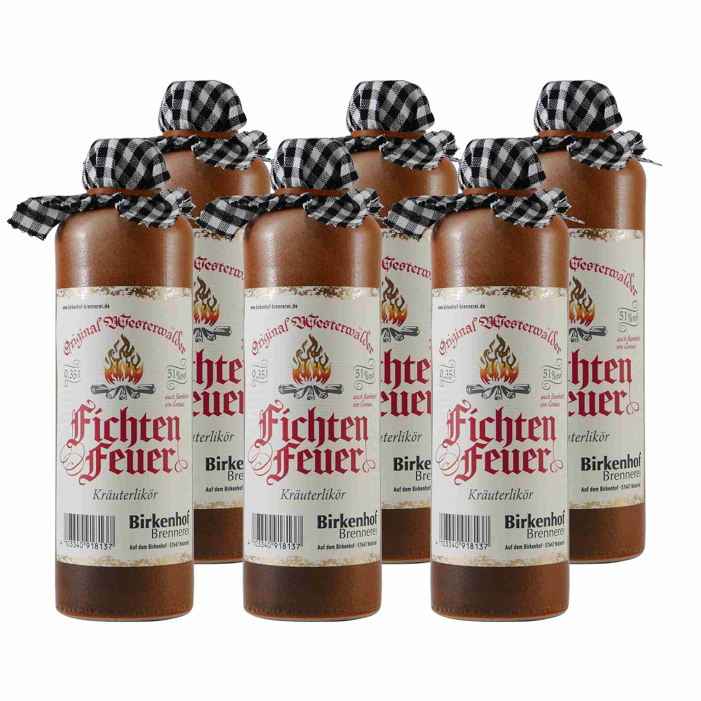 Birkenhof Fichtenfeuer Kräuterlikör (6 x 0,35L)