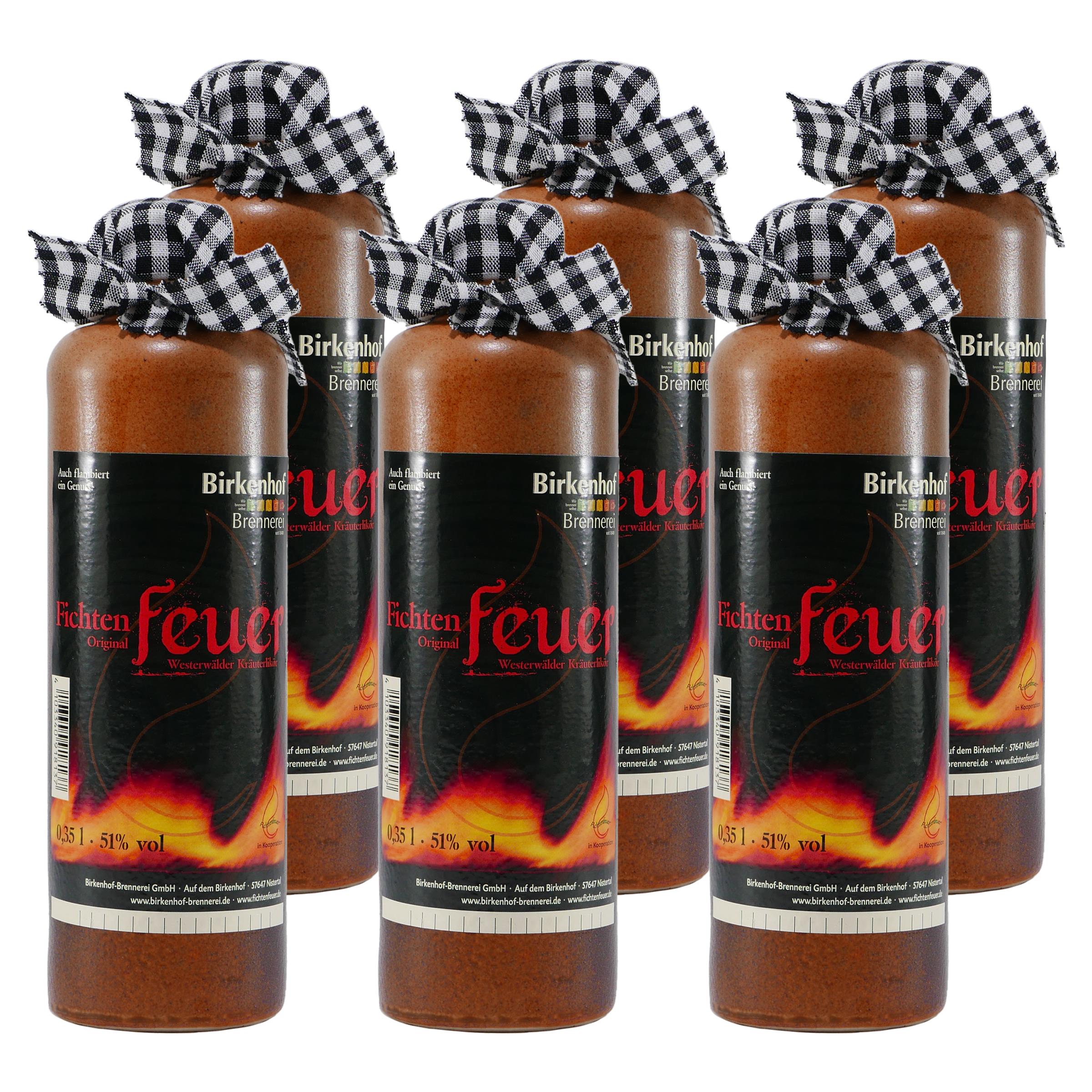 Birkenhof Fichtenfeuer Kräuterlikör (6 x 0,35L)