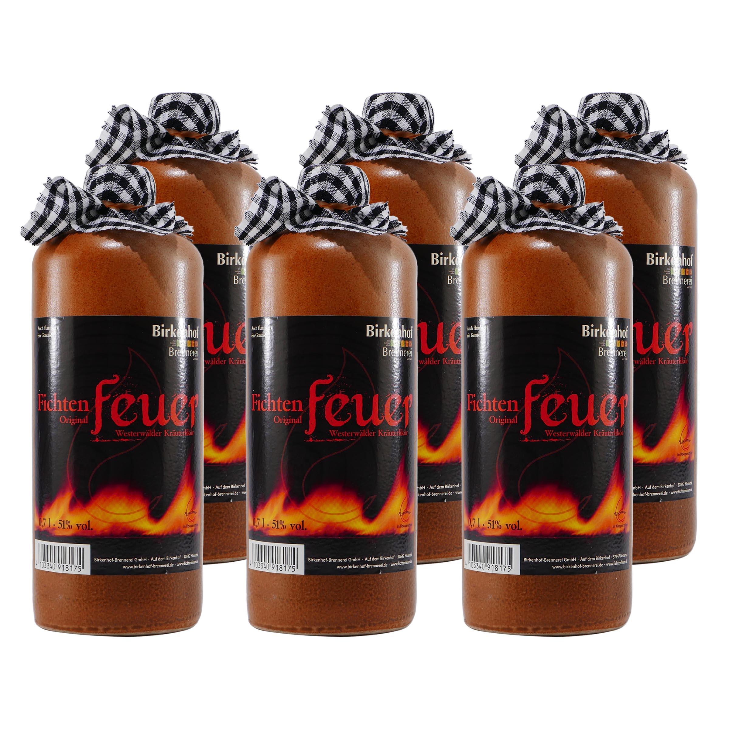 Birkenhof Fichtenfeuer Kräuterlikör (6 x 0,7L)