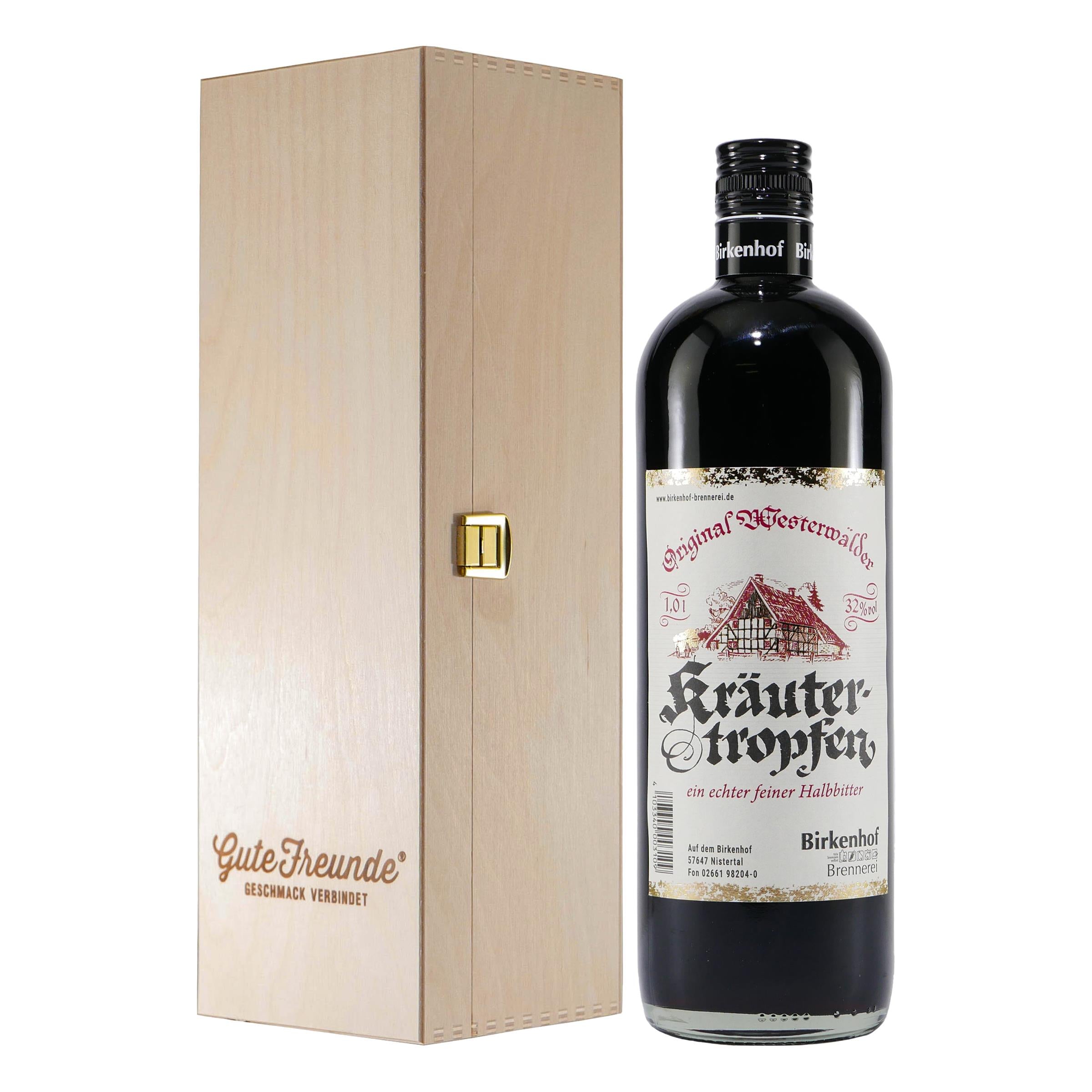 Birkenhof Westerwälder Kräutertropfen mit Geschenk-HK