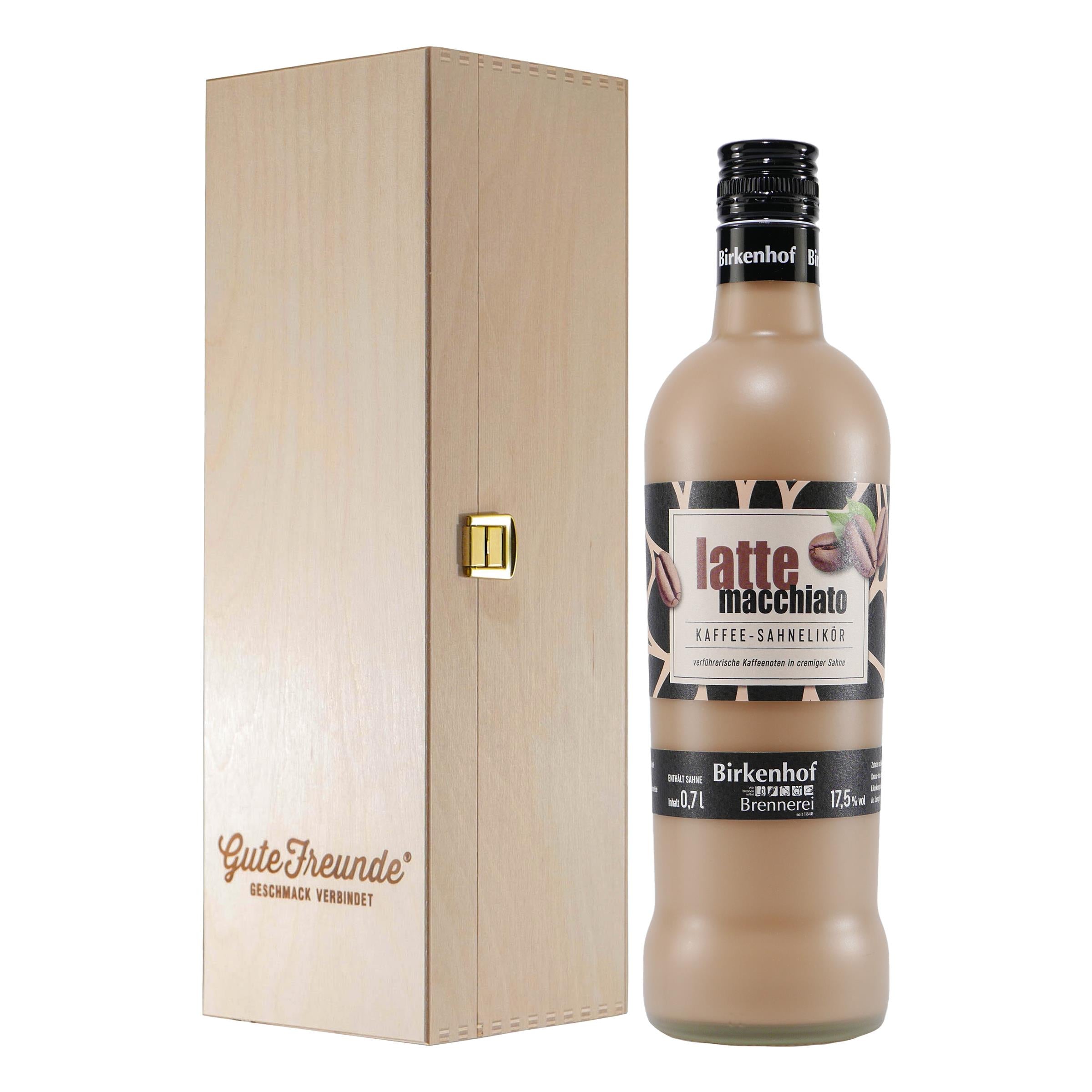 Birkenhof Latte Macchiato Kaffee-Sahnelikör mit Geschenk-HK