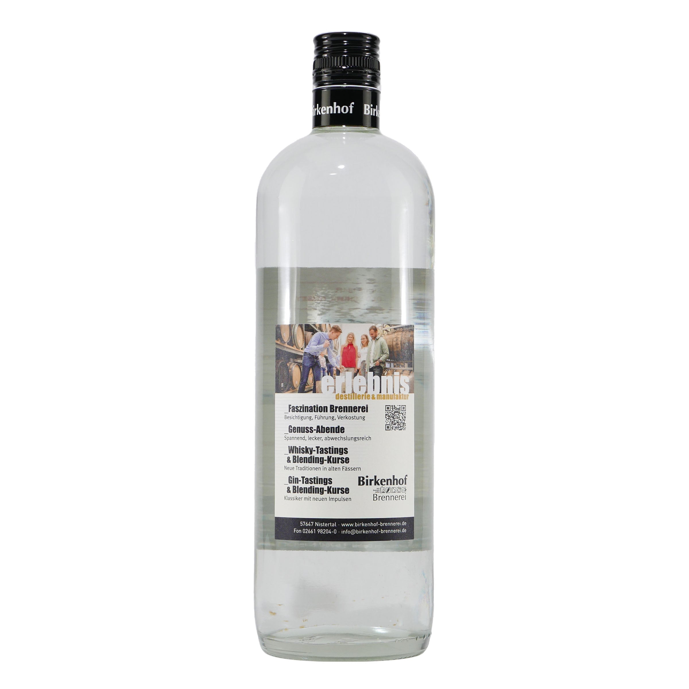 Birkenhof Vodka mit Geschenk-Holzkiste