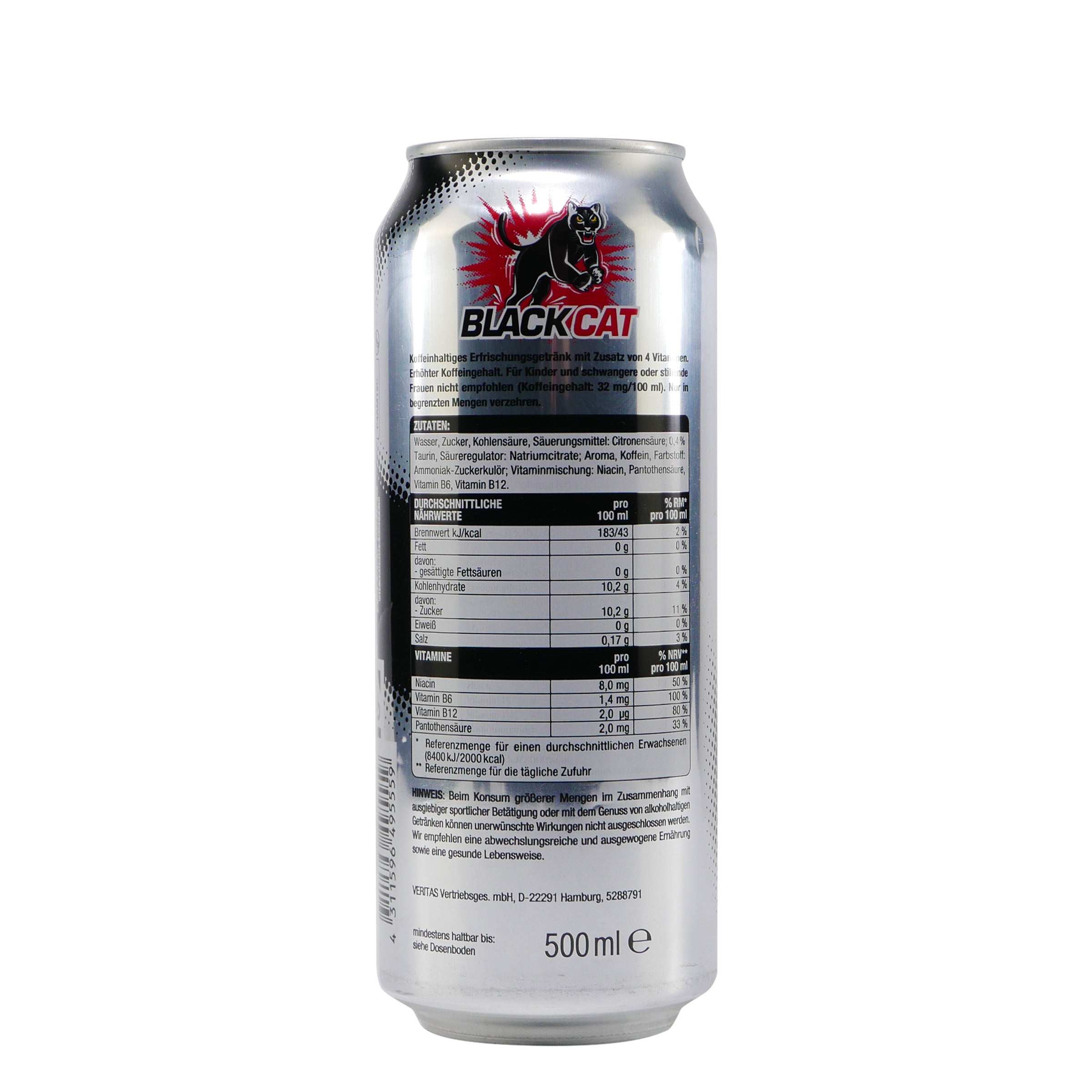 Black Cat Energy Drink Original (12 x 0,5L)