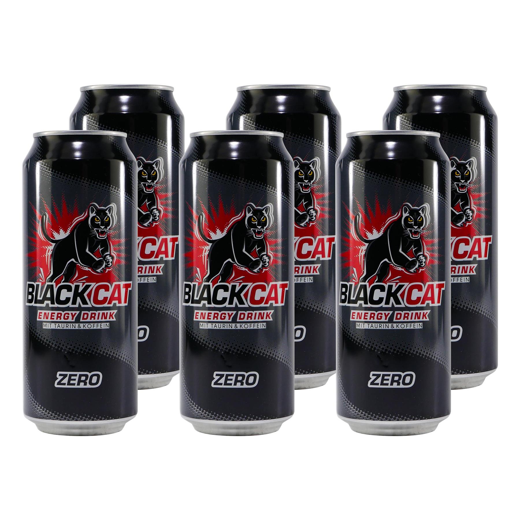 Black Cat Energy Drink Zero (12 x 0,5L)
