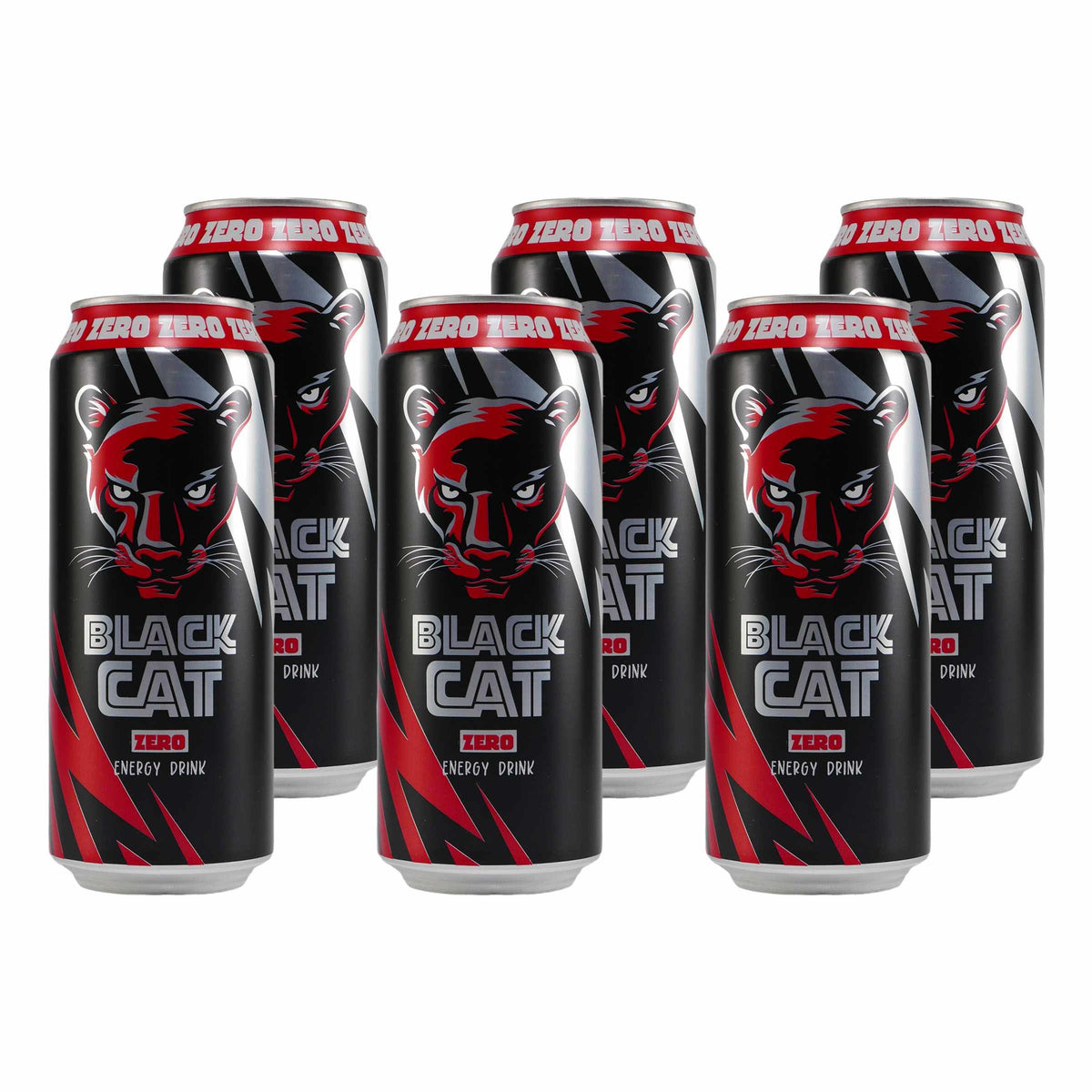 Black Cat Energy Drink Zero (12 x 0,5L) EINWEG