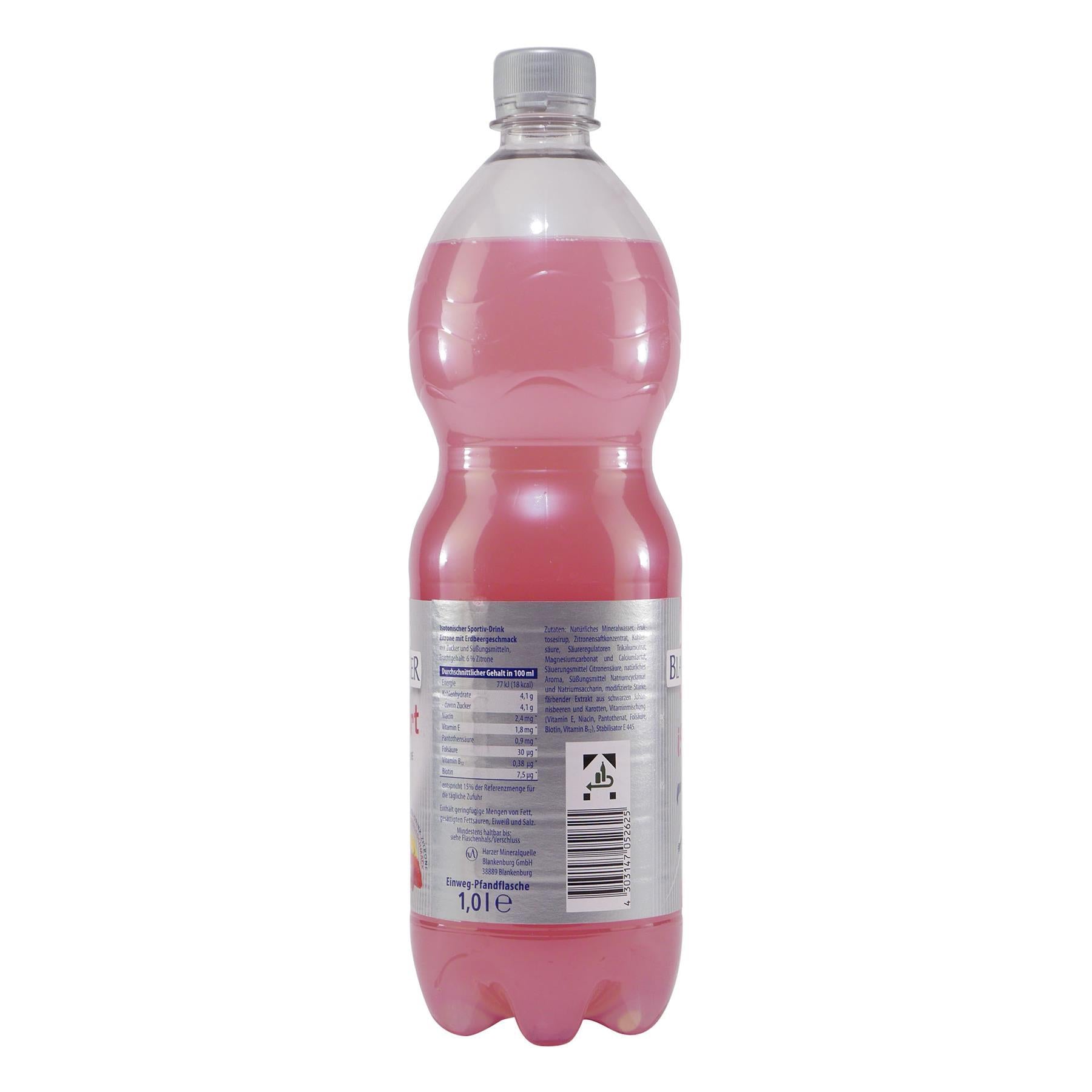 Blankenburger ISO Sport Zitrone-Erdbeer (12 x 1,0L)
