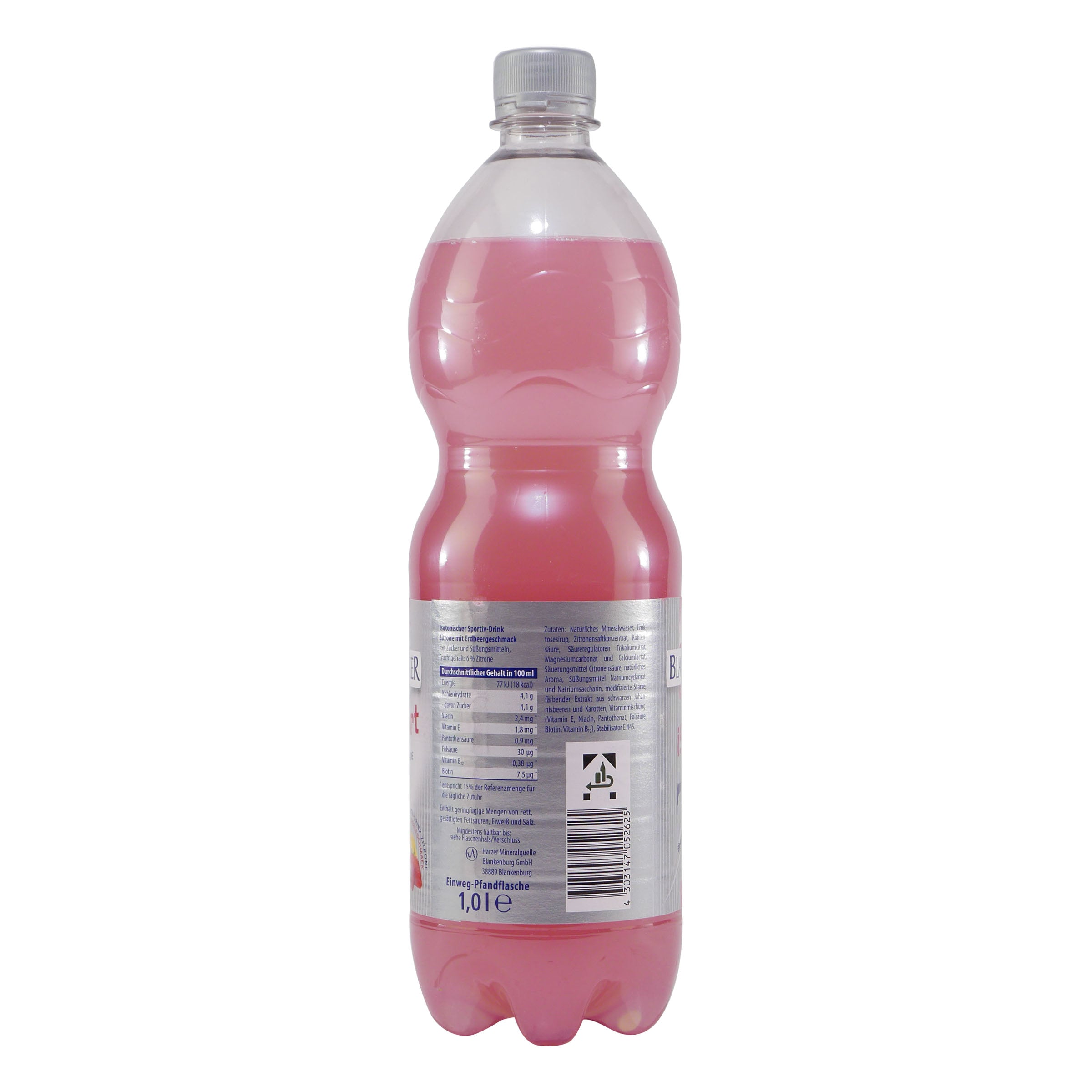 Blankenburger ISO Sport Zitrone-Erdbeer (12 x 1,0L)