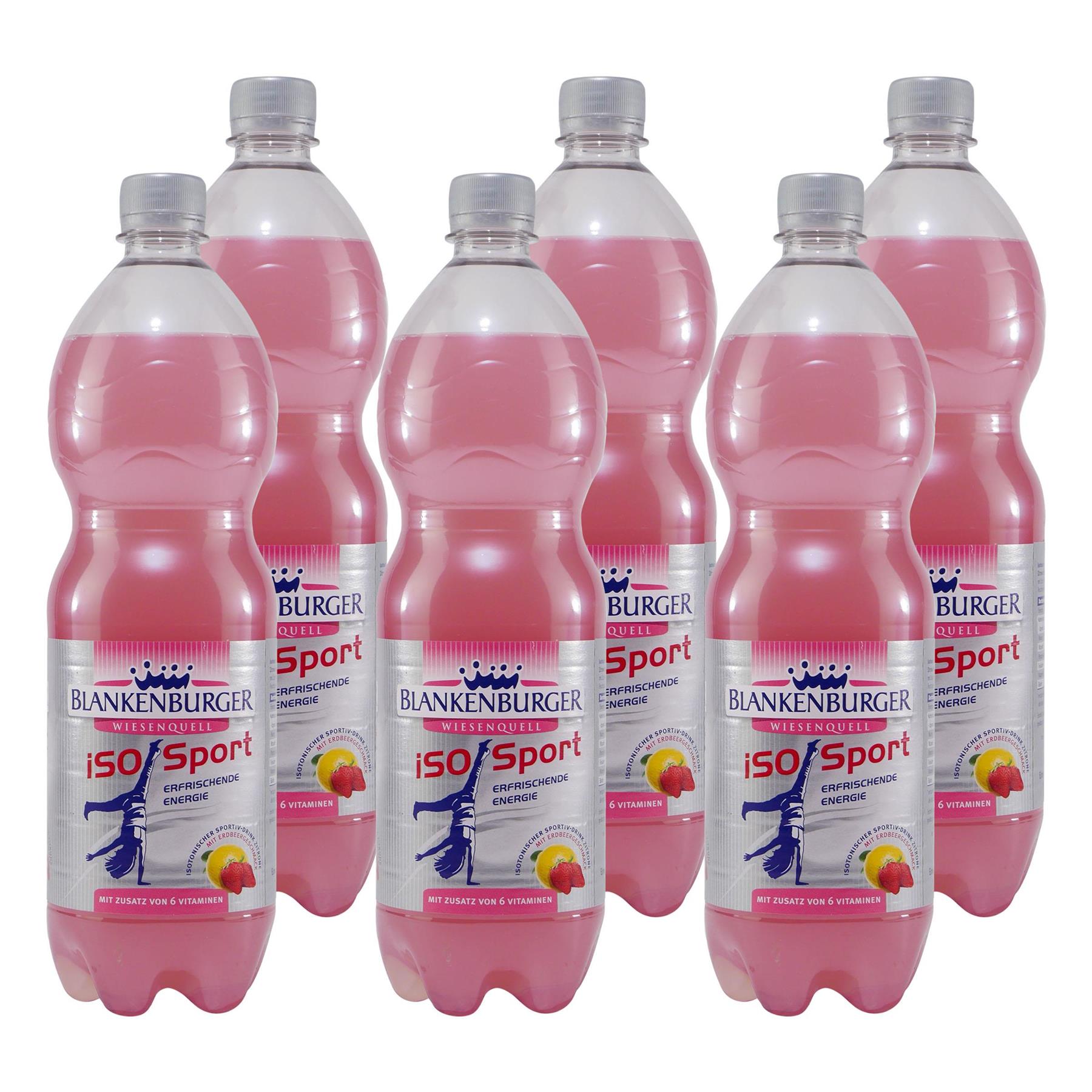 Blankenburger ISO Sport Zitrone-Erdbeer (12 x 1,0L)