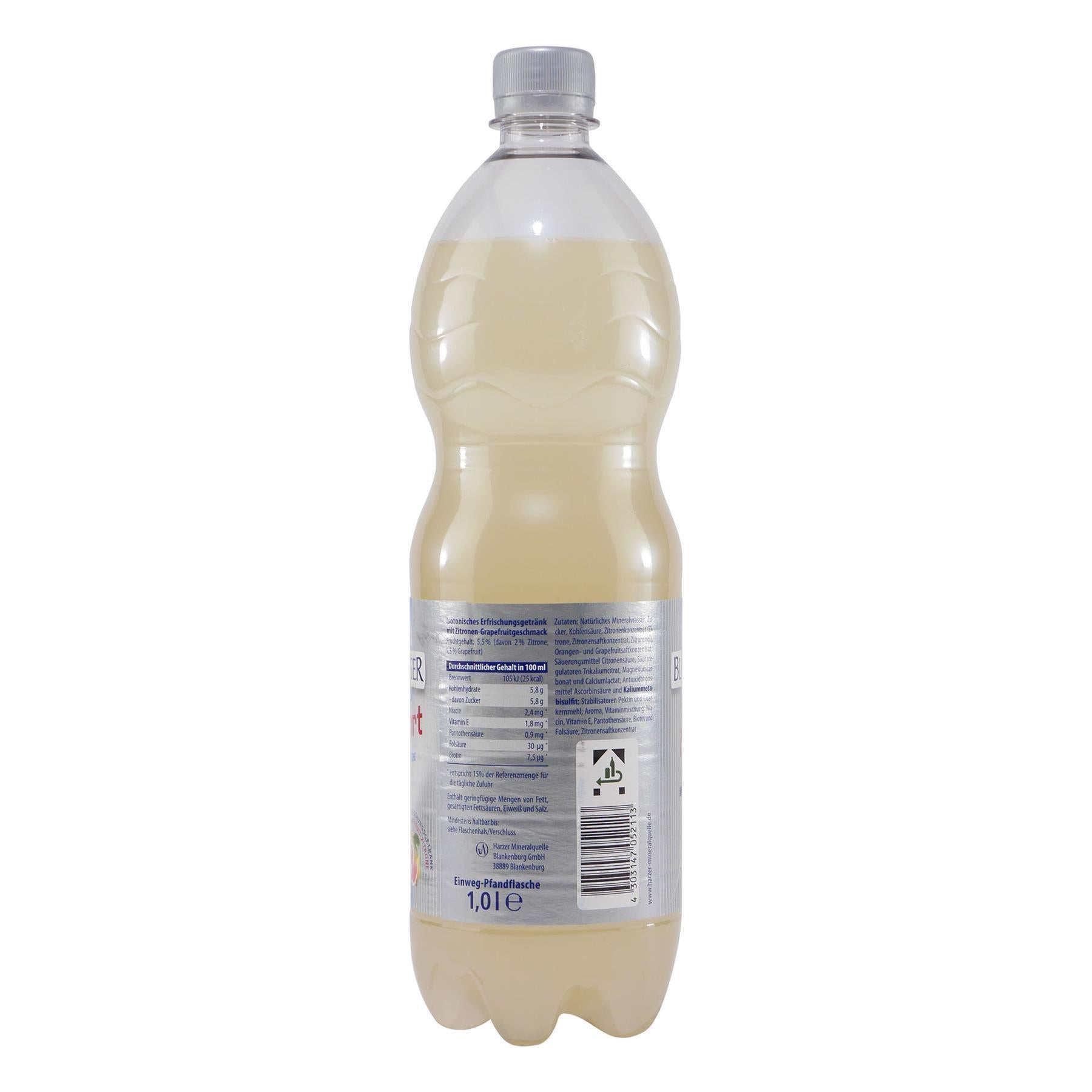 Blankenburger ISO Sport Grapefruit-Zitrone (12 x 1,0L) EINWEG